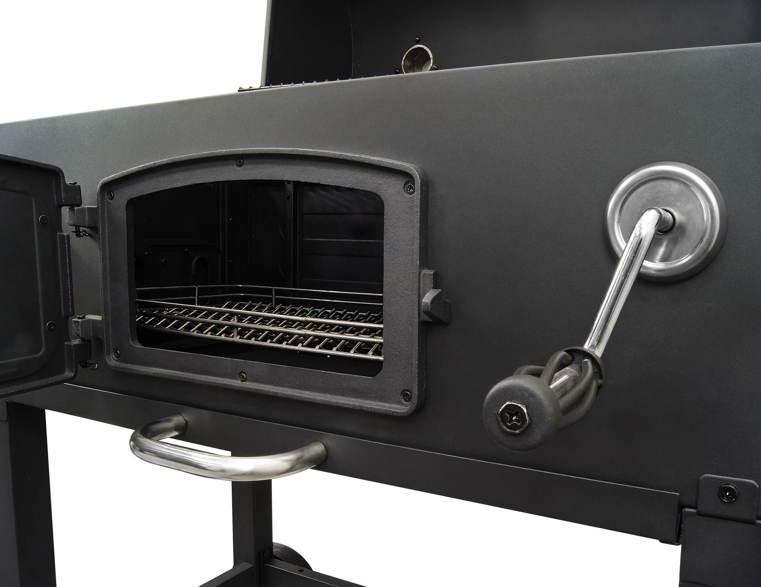 X Large Heavy Duty Charcoal Grill 32 in W 816 sq in of Cooking Area Black Image 9