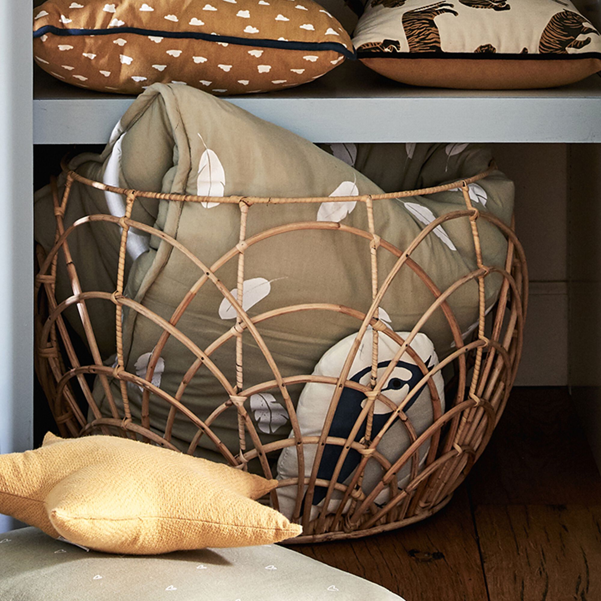 LUENS - Tapis pour tipi 100x100 cm - vert olivier