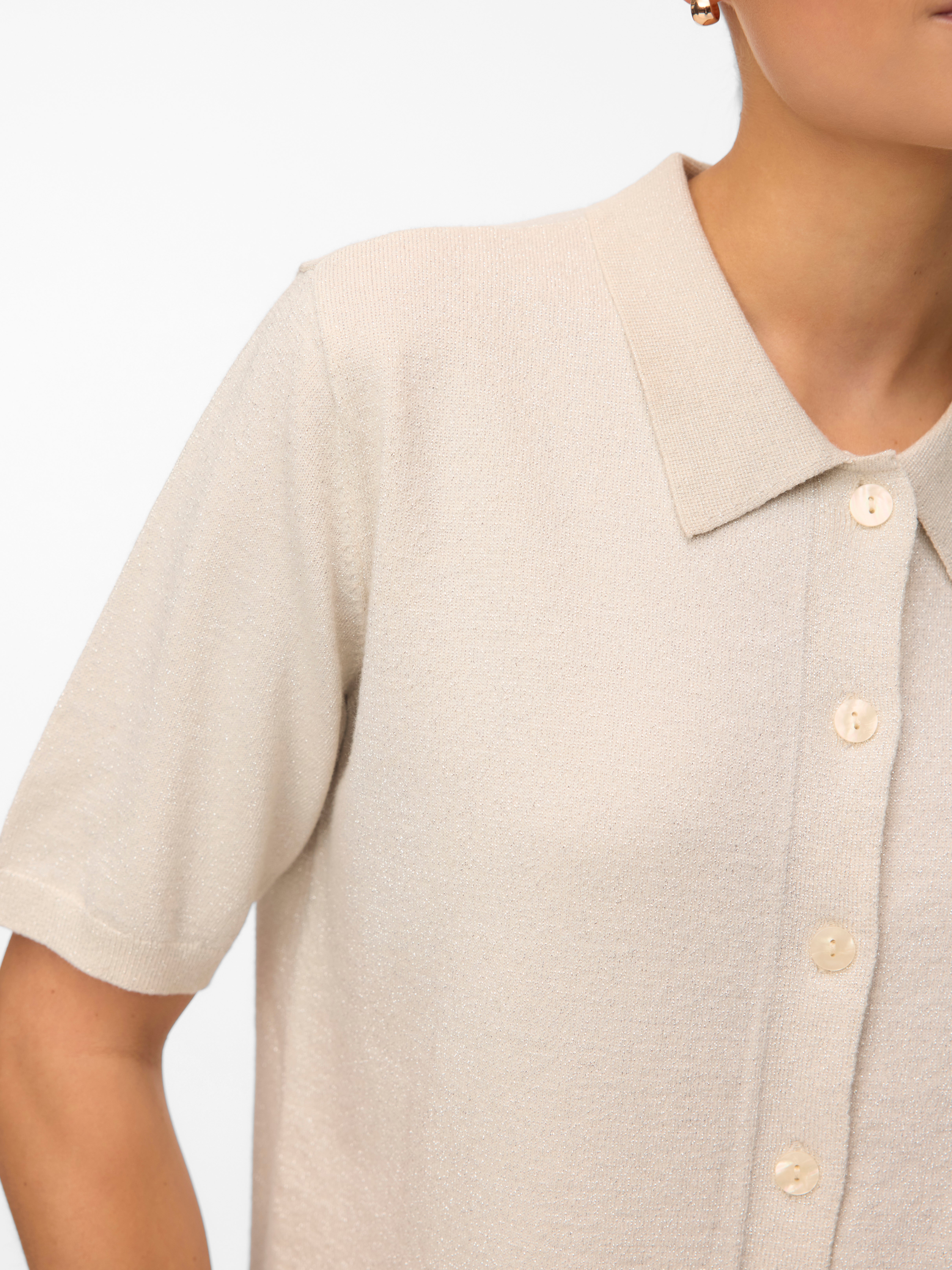 VERO MODA® VMHAPPYSHINE Knitted Polo-Shirt