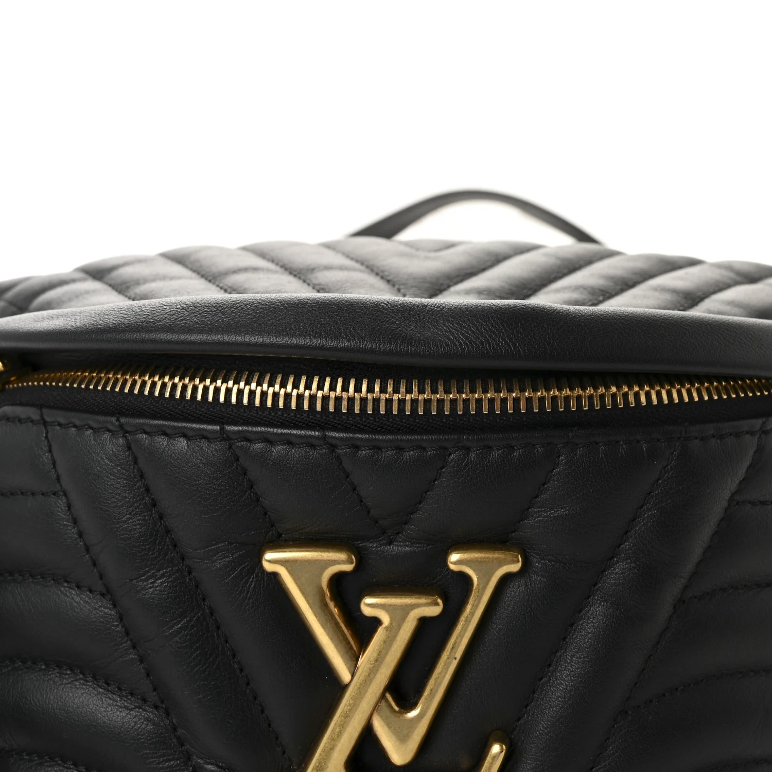 Calfskin Quilted New Wave Bumbag Black
