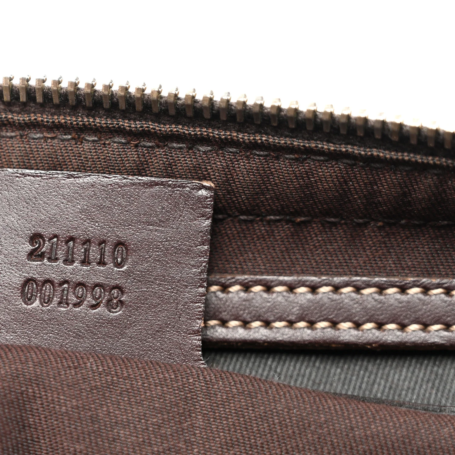 GG Supreme Monogram Belt Bag Dark Brown