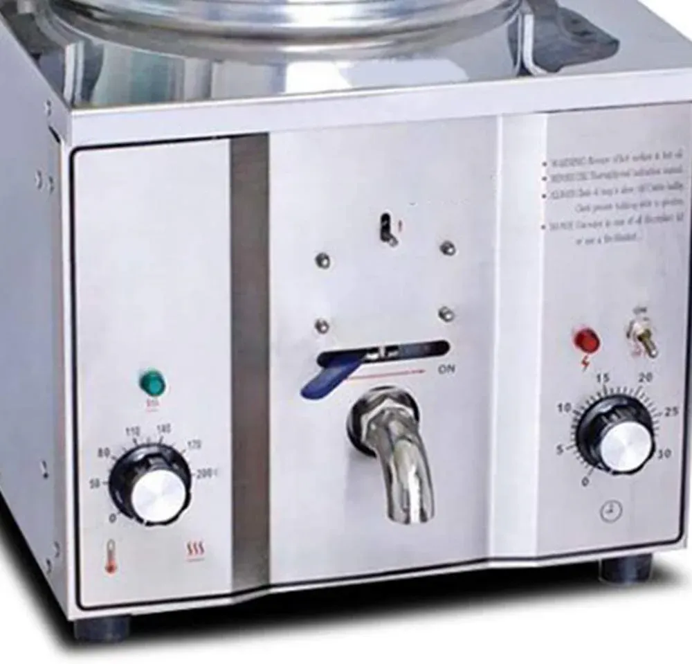 Friteuse à pression électrique commerciale de 16 L en acier inoxydable, idéale pour la cuisson du poulet et du poisson.