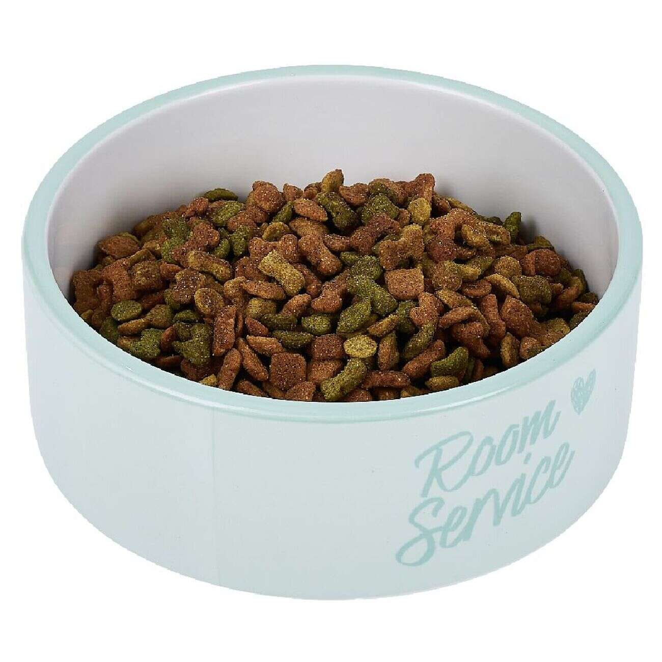 Gamelle ronde pour chien céramique bleu Ø16xH.6cm - 850 ml