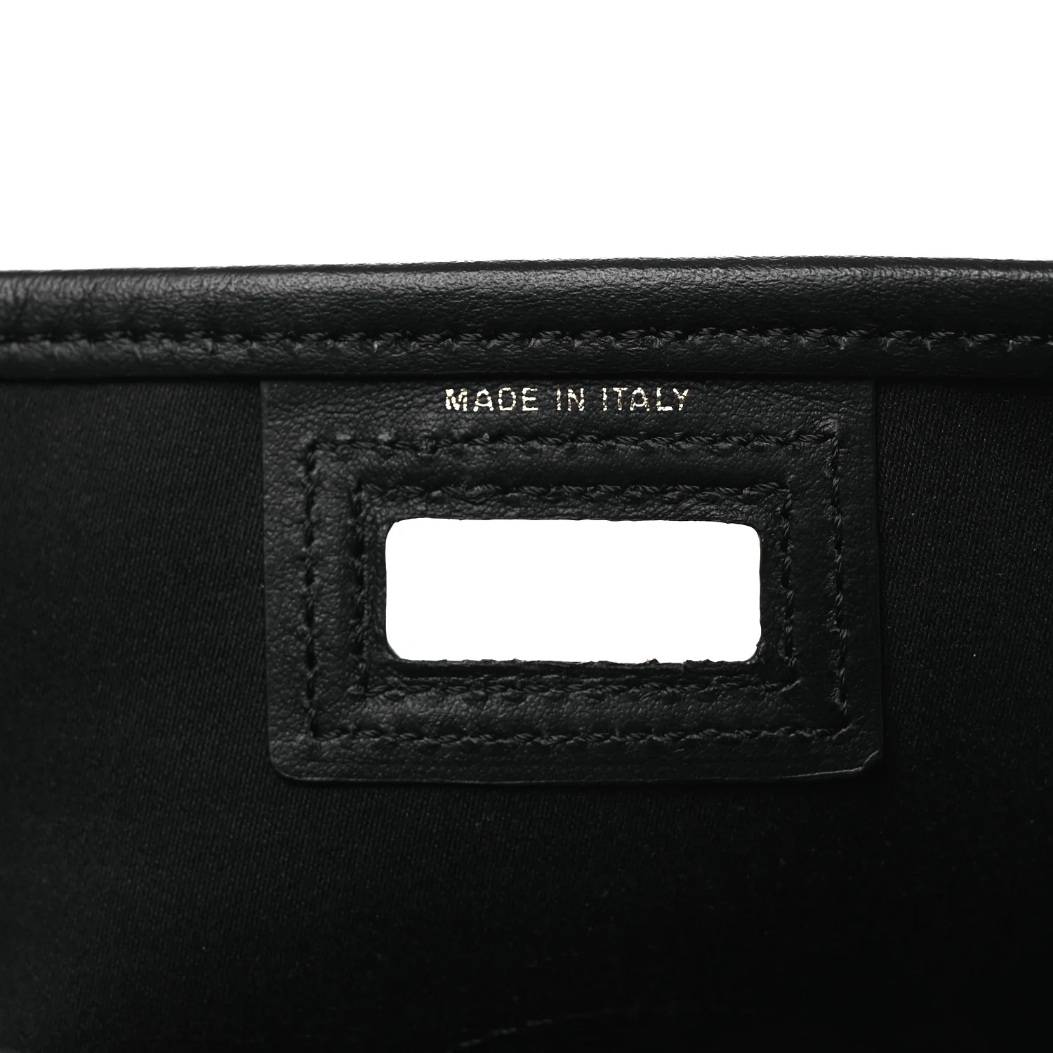 Glazed Fabric Vitello Century FF 1974 Stamp Patch Mini Peekaboo Defender Cover Mogano Panna Black