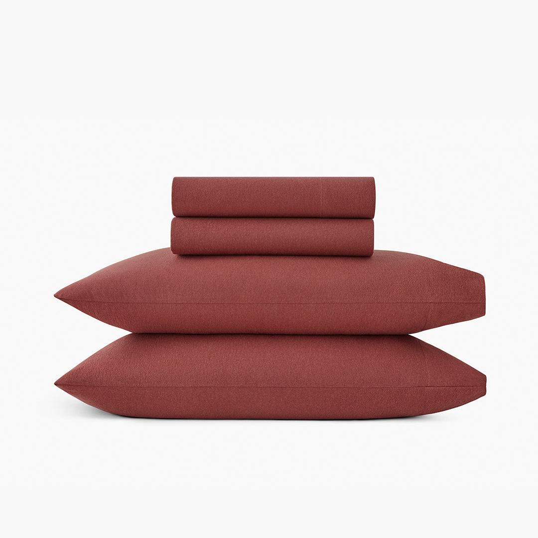 Under The Canopy Organic Flannel Sheet Set - Spiced Apple Spiced Apple / Queen