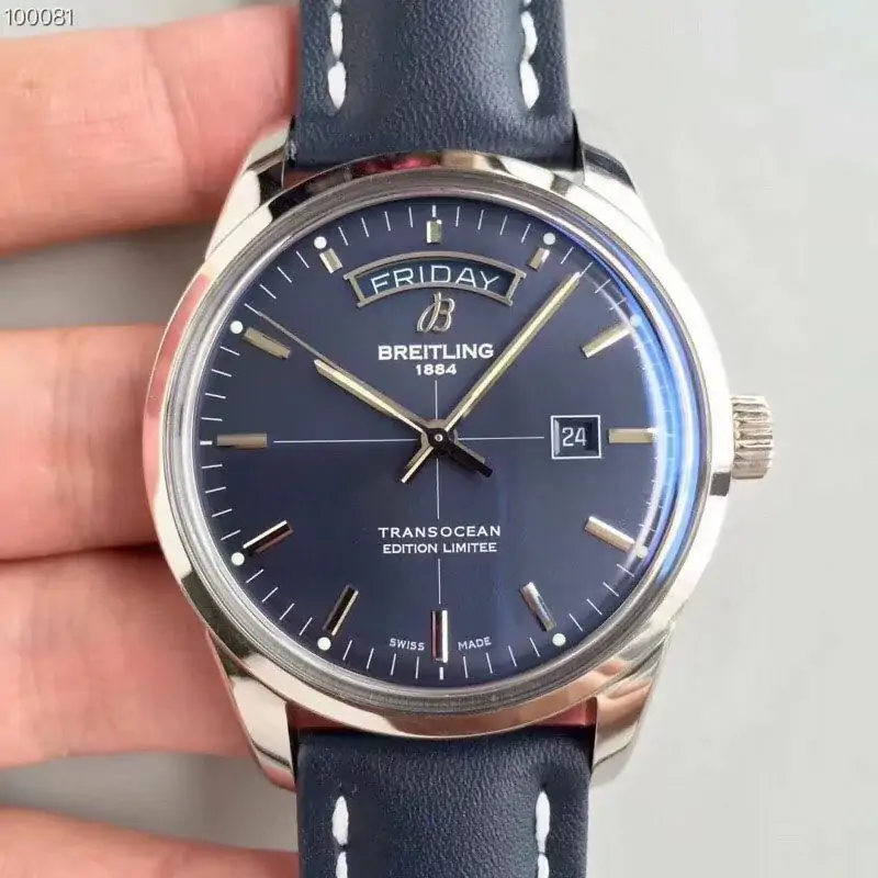 Breitling Transocean Day Date A453109T / C921 / 731P / A20BA.1 Blue Dial