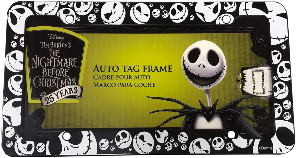New Nightmare Before Christmas Jack Skellington Ghostly Car Truck SUV Seat Covers Sunshade Headrest Covers Bundle Set - Image 5