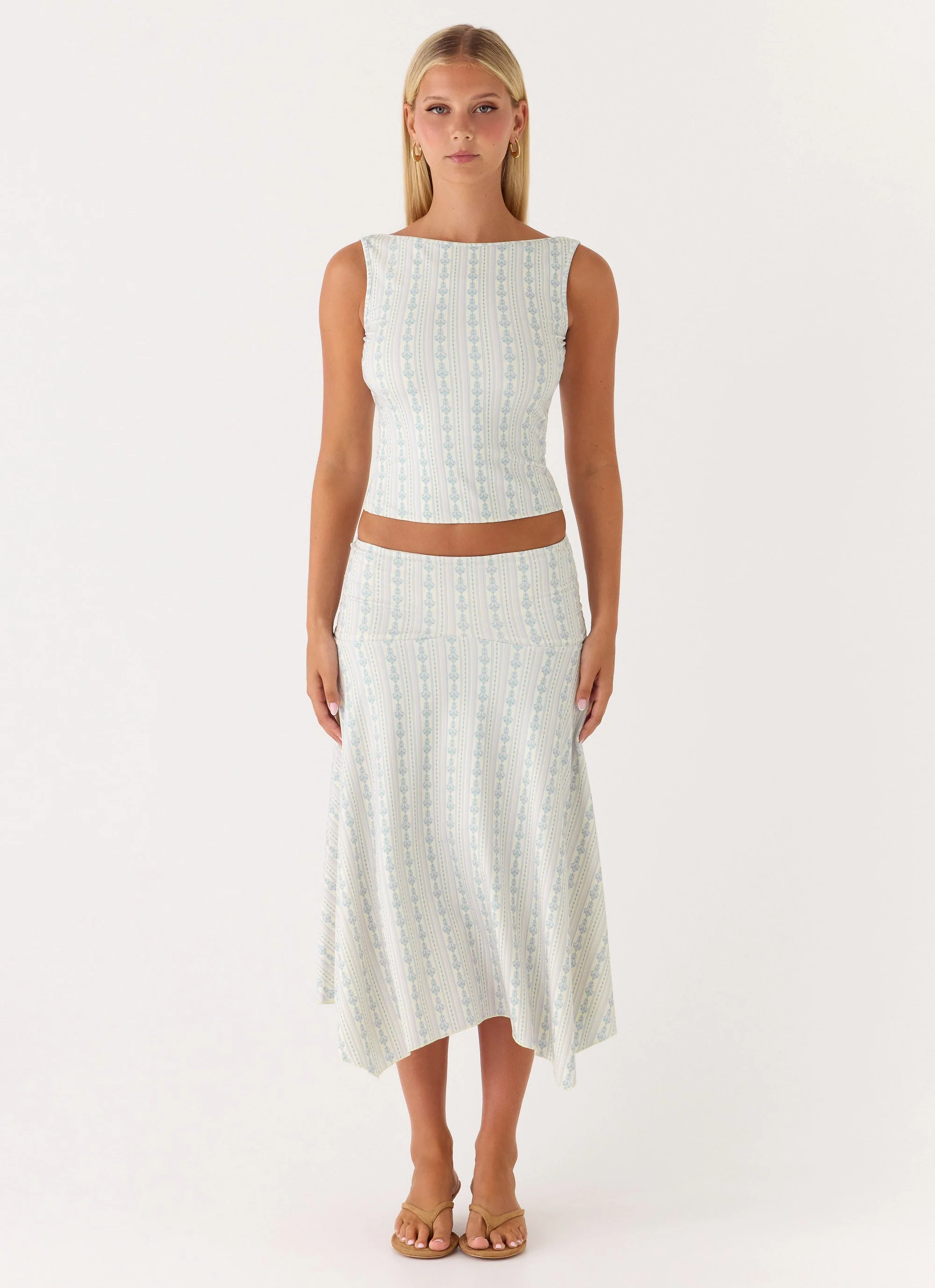 Katta Midi Skirt - Vintage Stripe