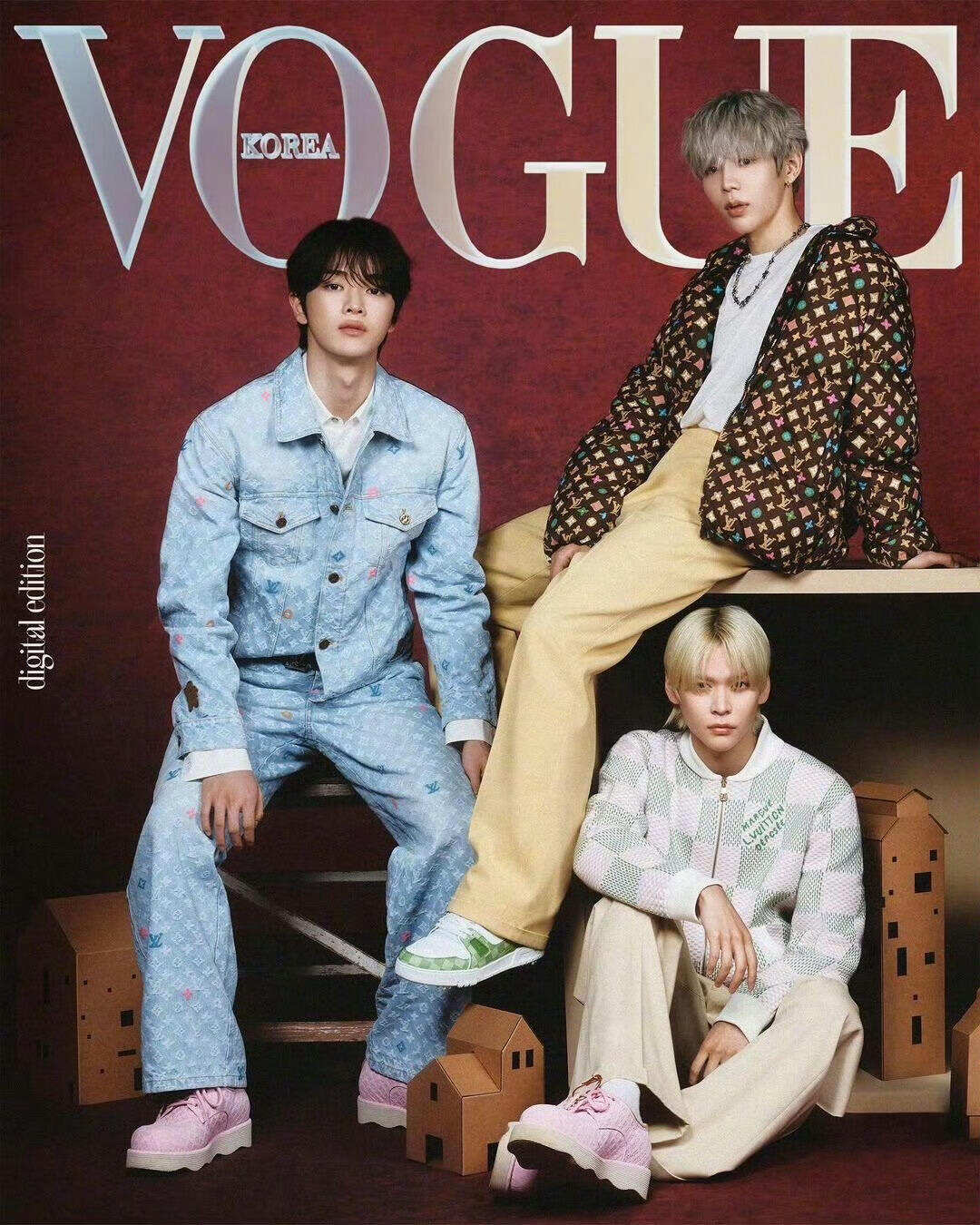 LOUIS VUITTON  Tyler共同ブランドの刺繍入りデニム・ジャケット デニム 男女兼用