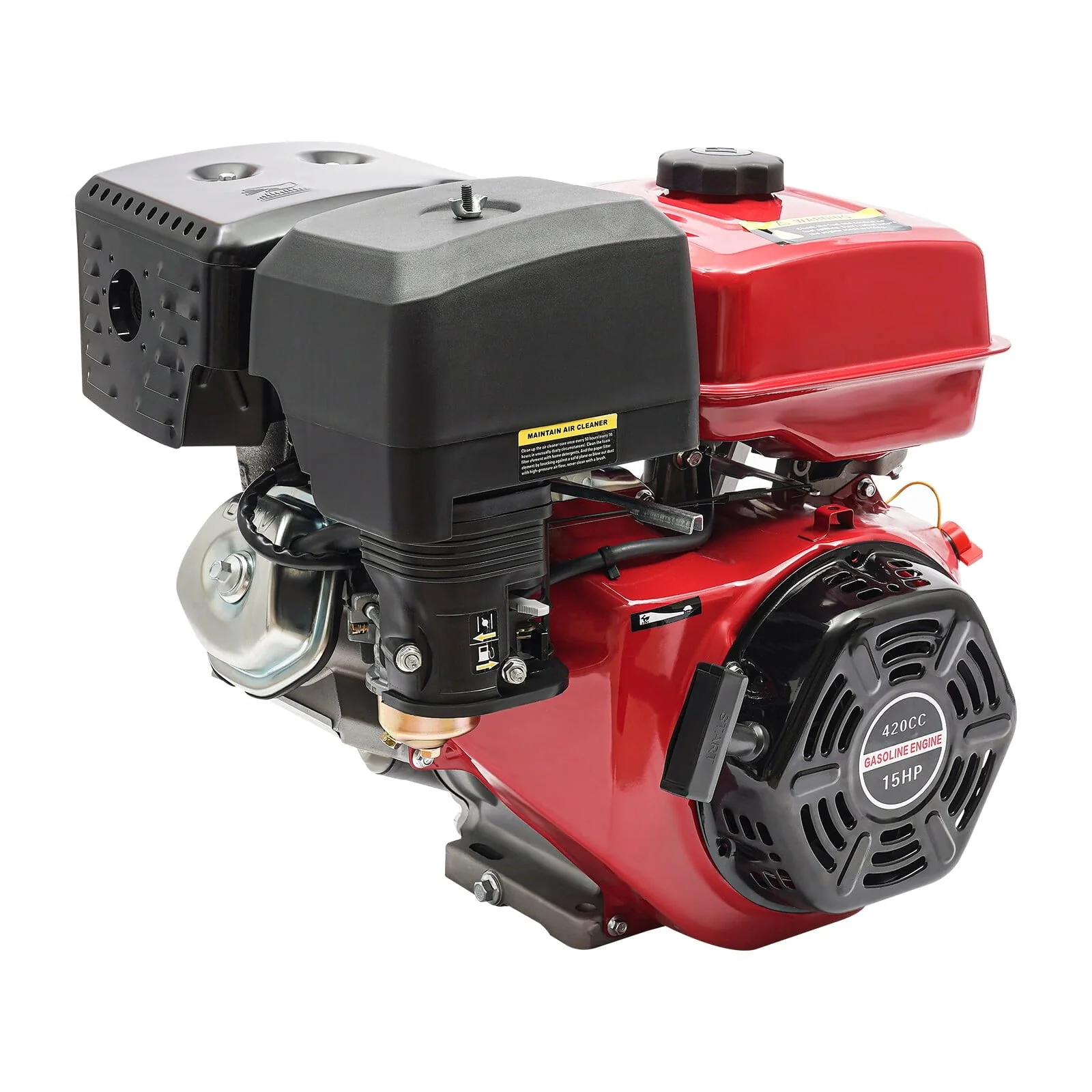15HP 4 Stroke Outboard Motor, 420CC GB420 Single Cylinder General Gasoline Fishing Boat Engine+Bracket Image 7