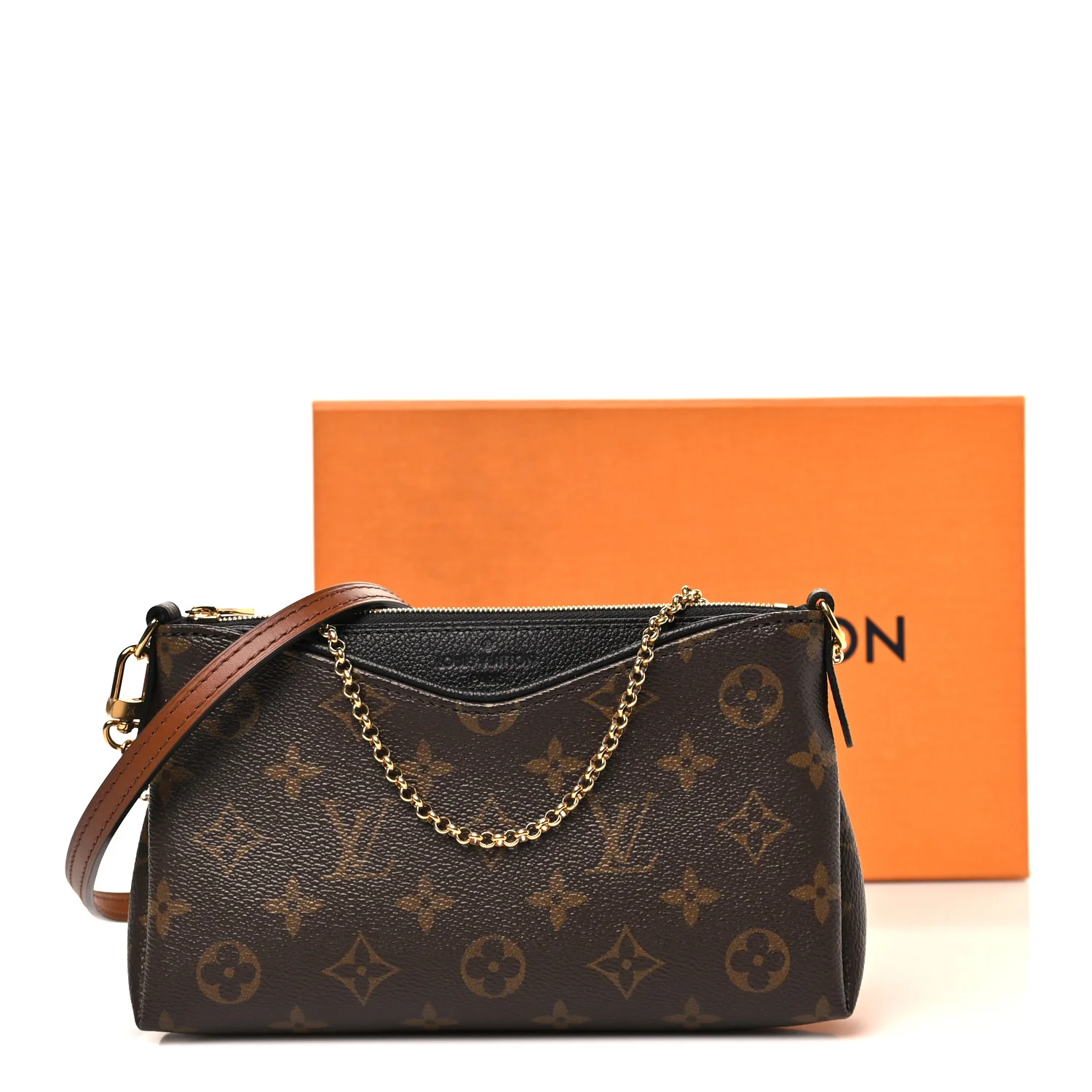 Monogram Pallas Clutch Black