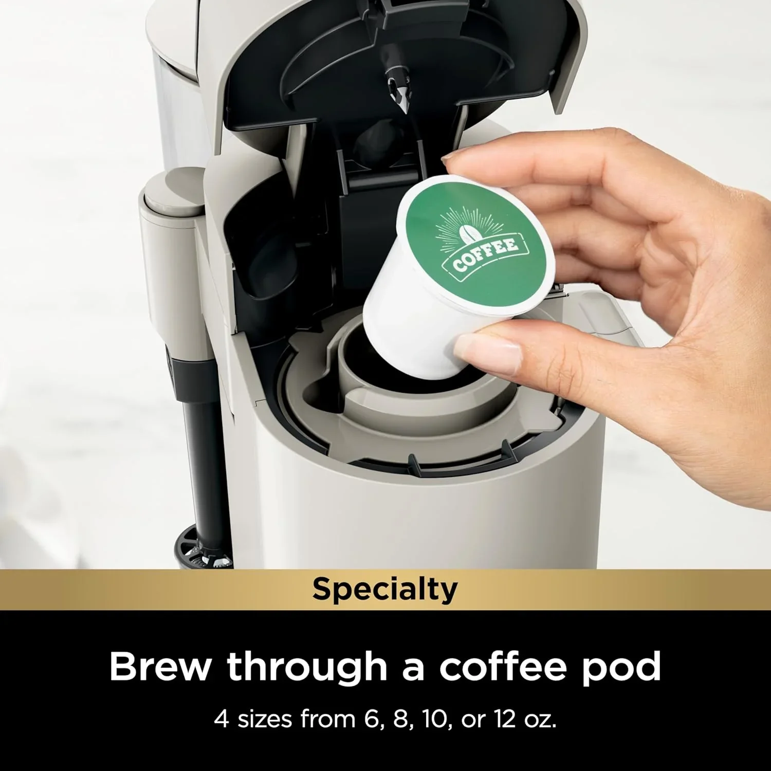 Cafetière Ninja à dosettes individuelles, compatible K-Cup, 4 méthodes d'infusion
