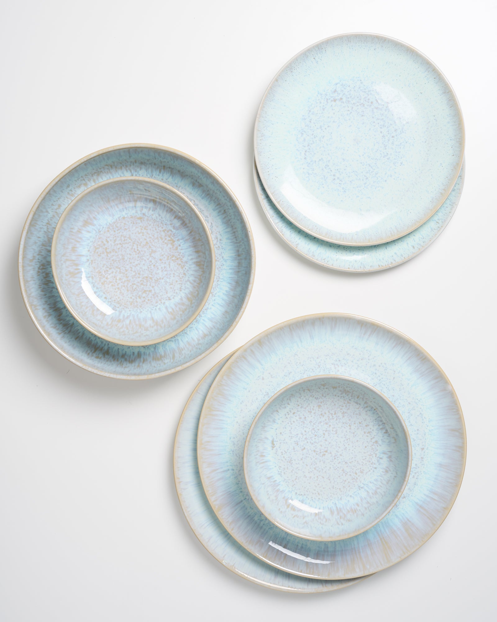 AREIA - TABLEWARE SET MODERN AZURE 7 PIECES
