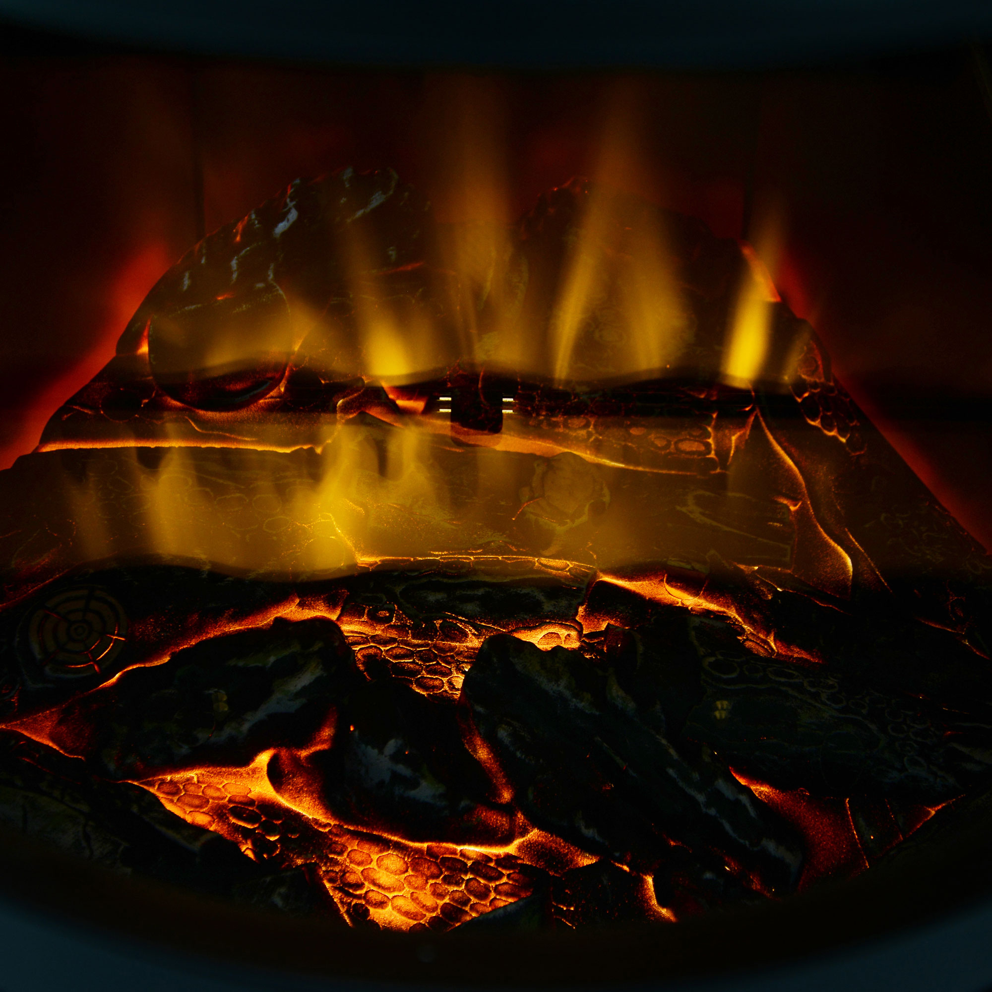 HOMCOM LED Elektrische kachel met vlameffect wandkachel vrijstaande haard haardkachel 900 / 1800 W