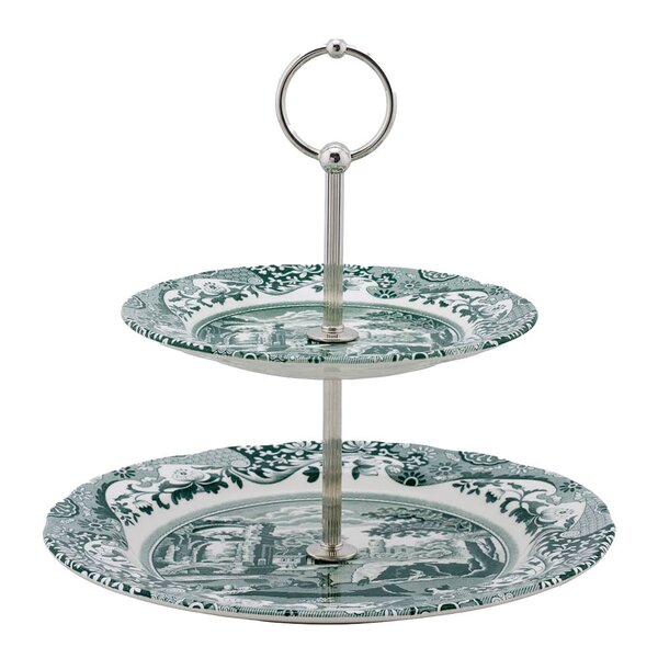 Heritage Green Italian etasjefat med to plan 23,5x27 cm
