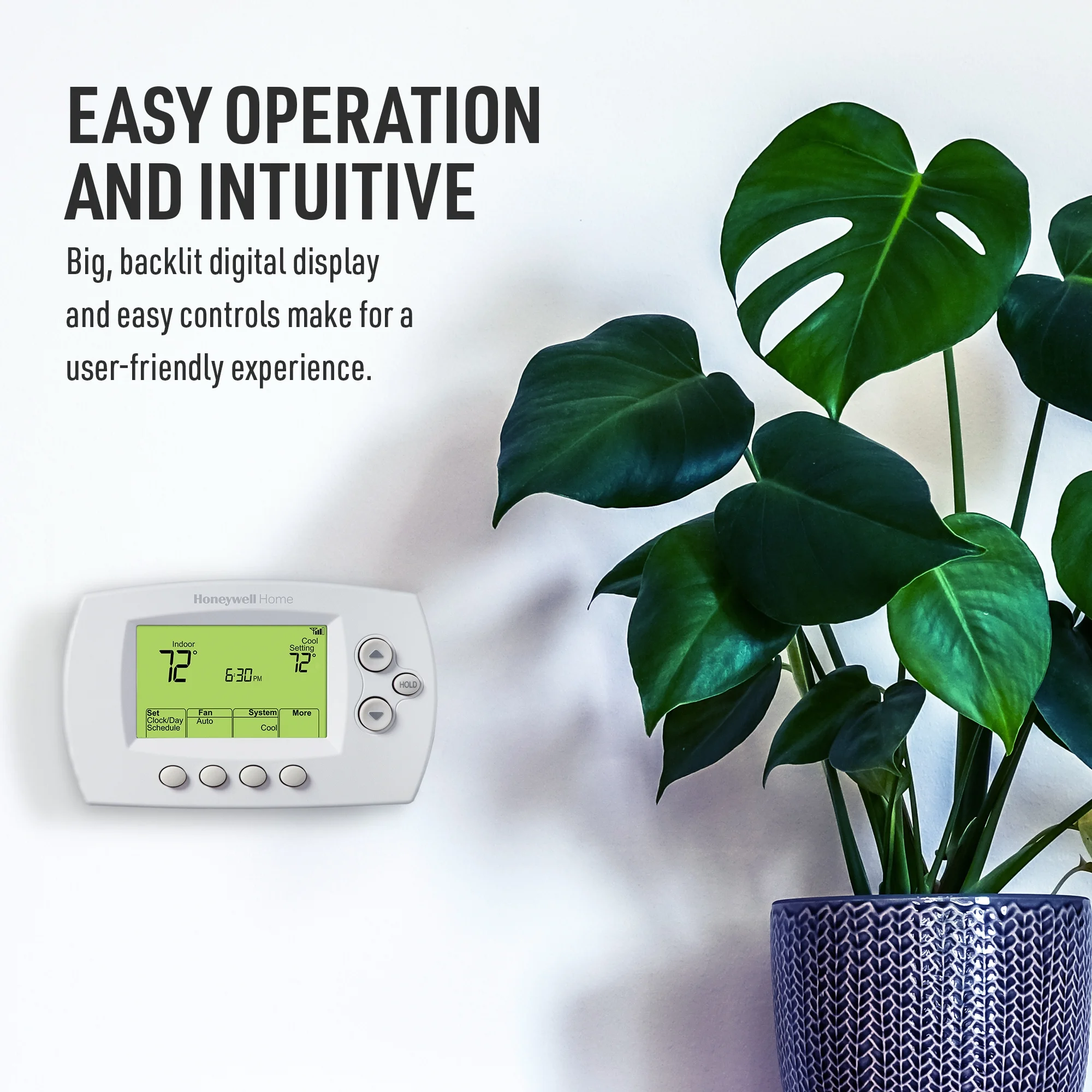 Honeywell Home Wifi 7-Day Programmable Thermostat, White