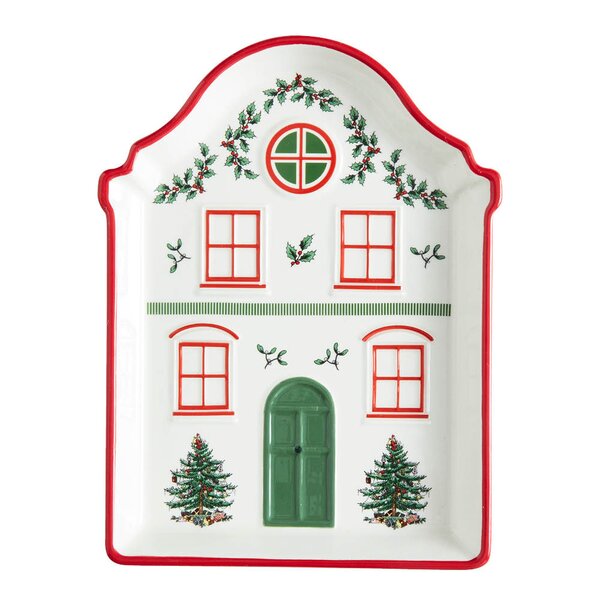 Christmas Village fat 18 cm rød