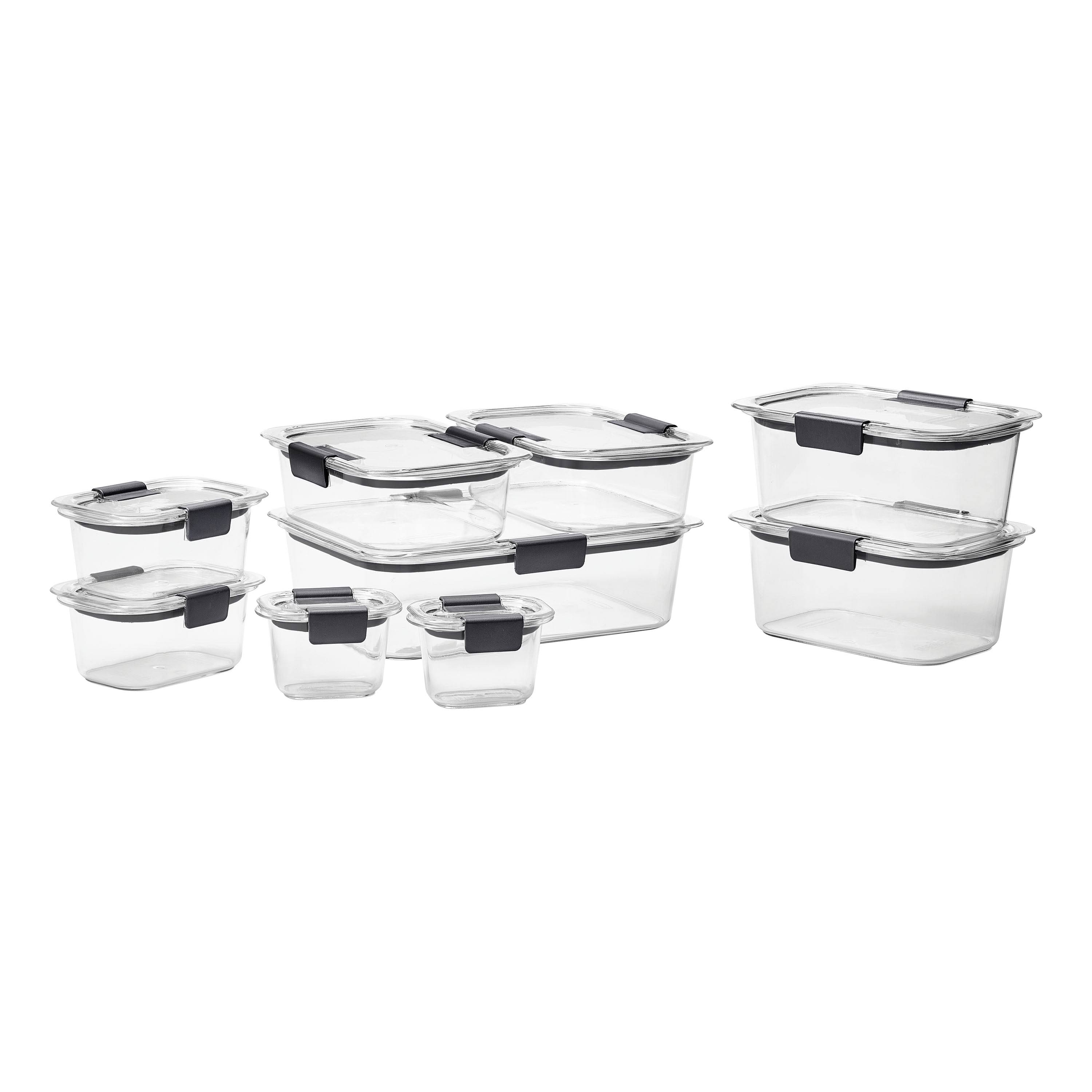 Rubbermaid Brilliance 18-Piece Microwavable Food Storage Container Set