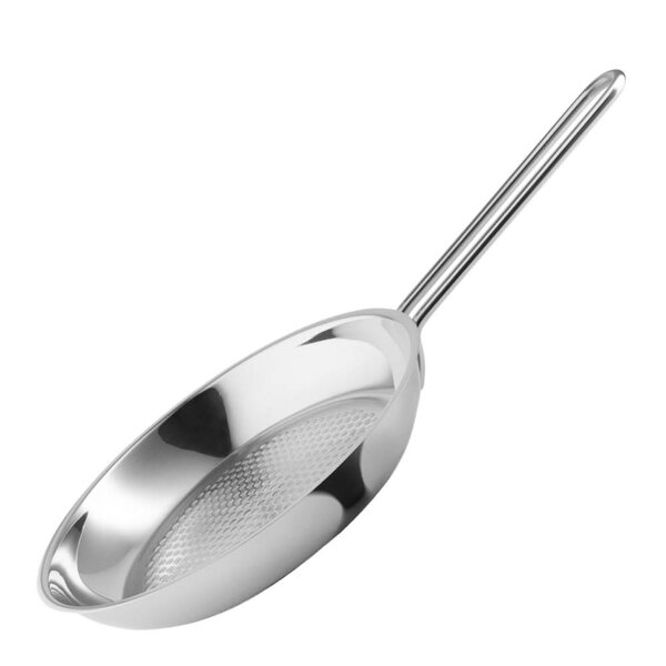 Stainless Steel stekepanne 24 cm honeycomb