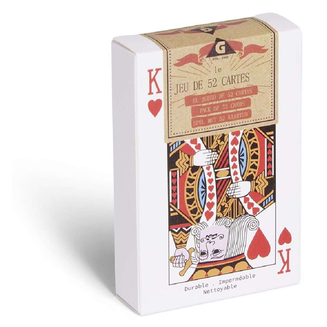 Jeu de 52 cartes waterproof