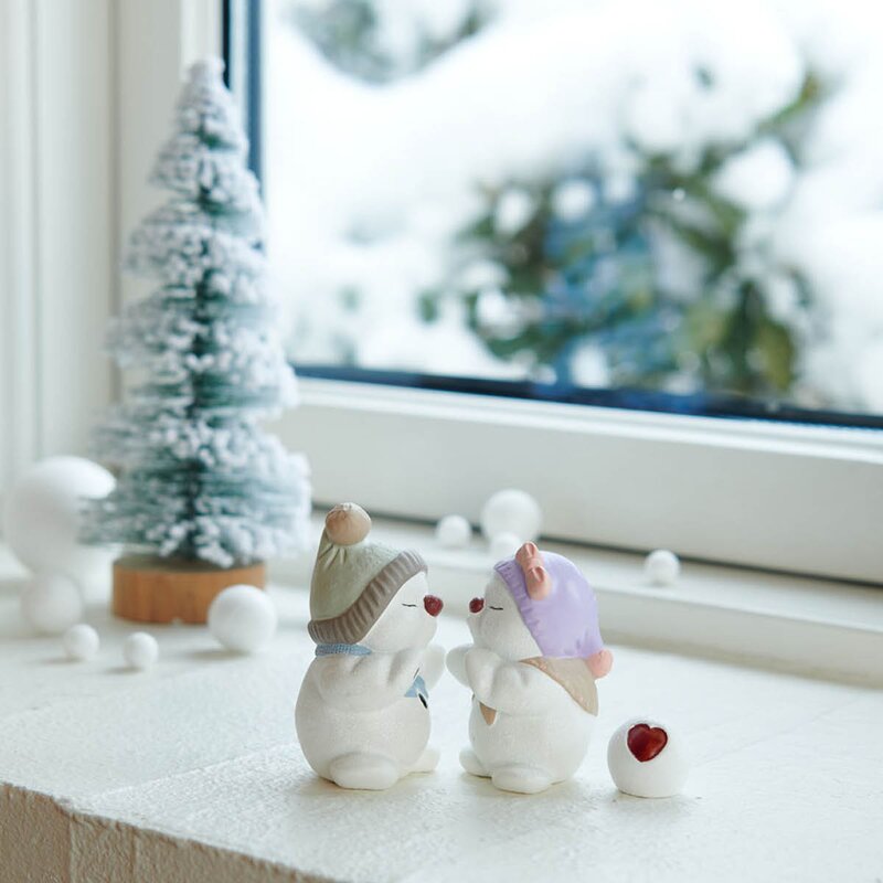 Snømenn 2024 Elvi & Elius 6 cm