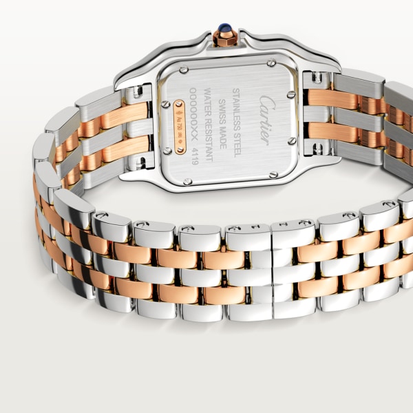 [Super Clone]PANTHERE Rose Gold Mix Diamond 30mm
