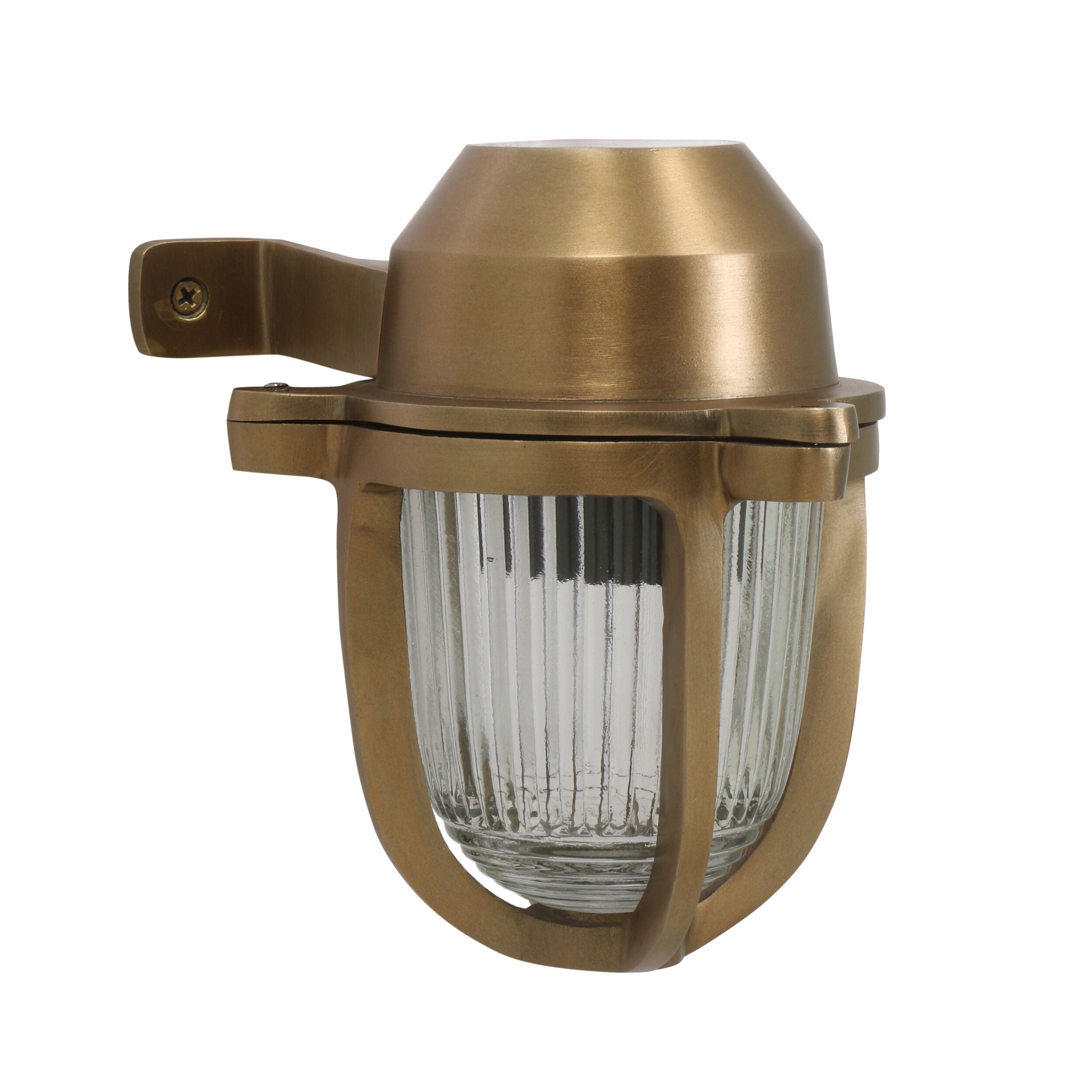 Harbour Exterior Wall Bracket Antique Brass 15x19cm