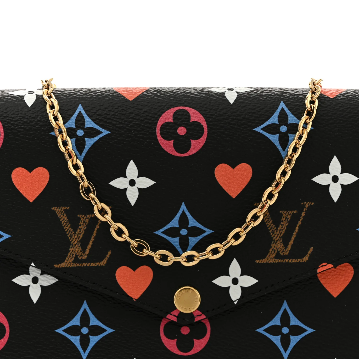 Game On Felicie Chain Wallet Black