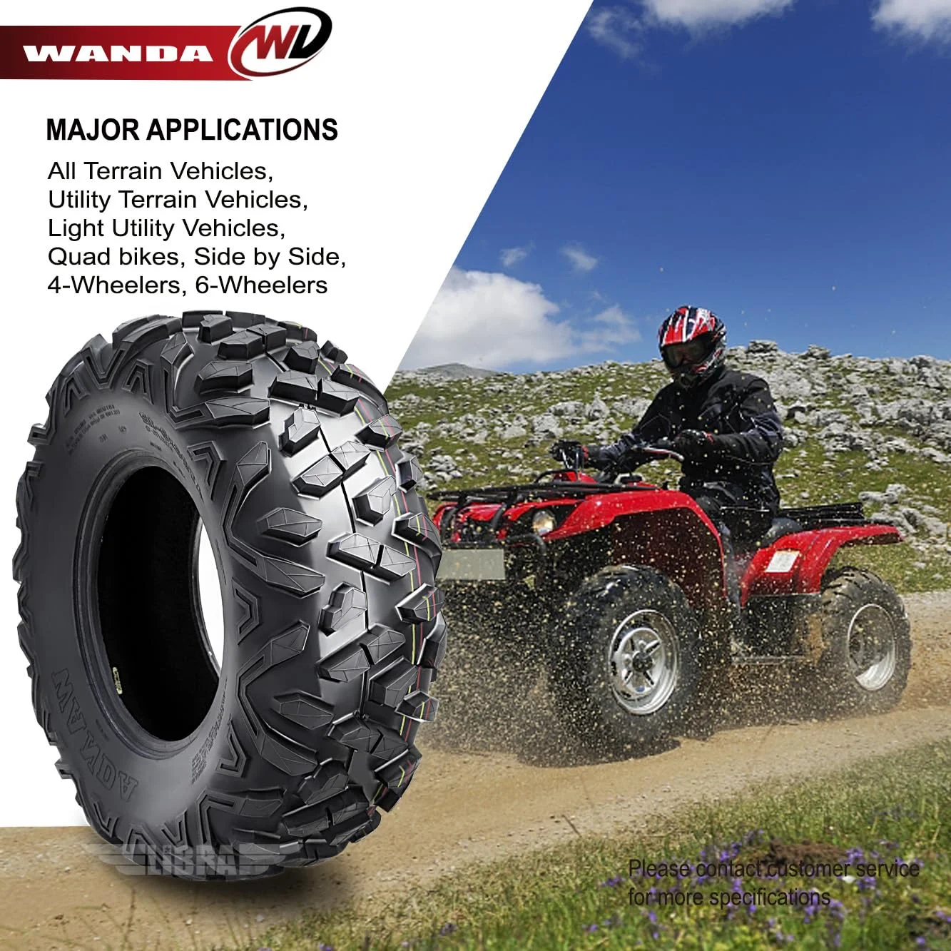 Full Set ATV Tires 27x9-14 27x11-14 for 2014 John Deere GATOR XUV825I 4x4 SE - Image 5