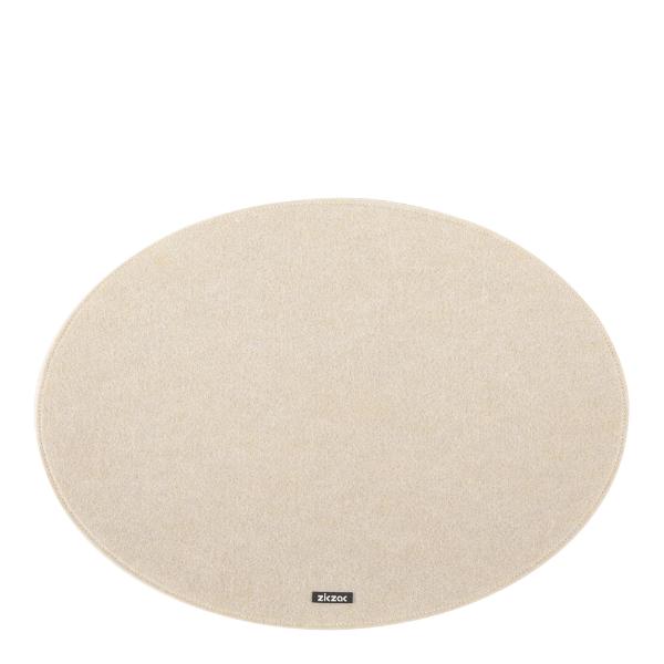 Nuno dekkebrikke 45x33 cm oval beige