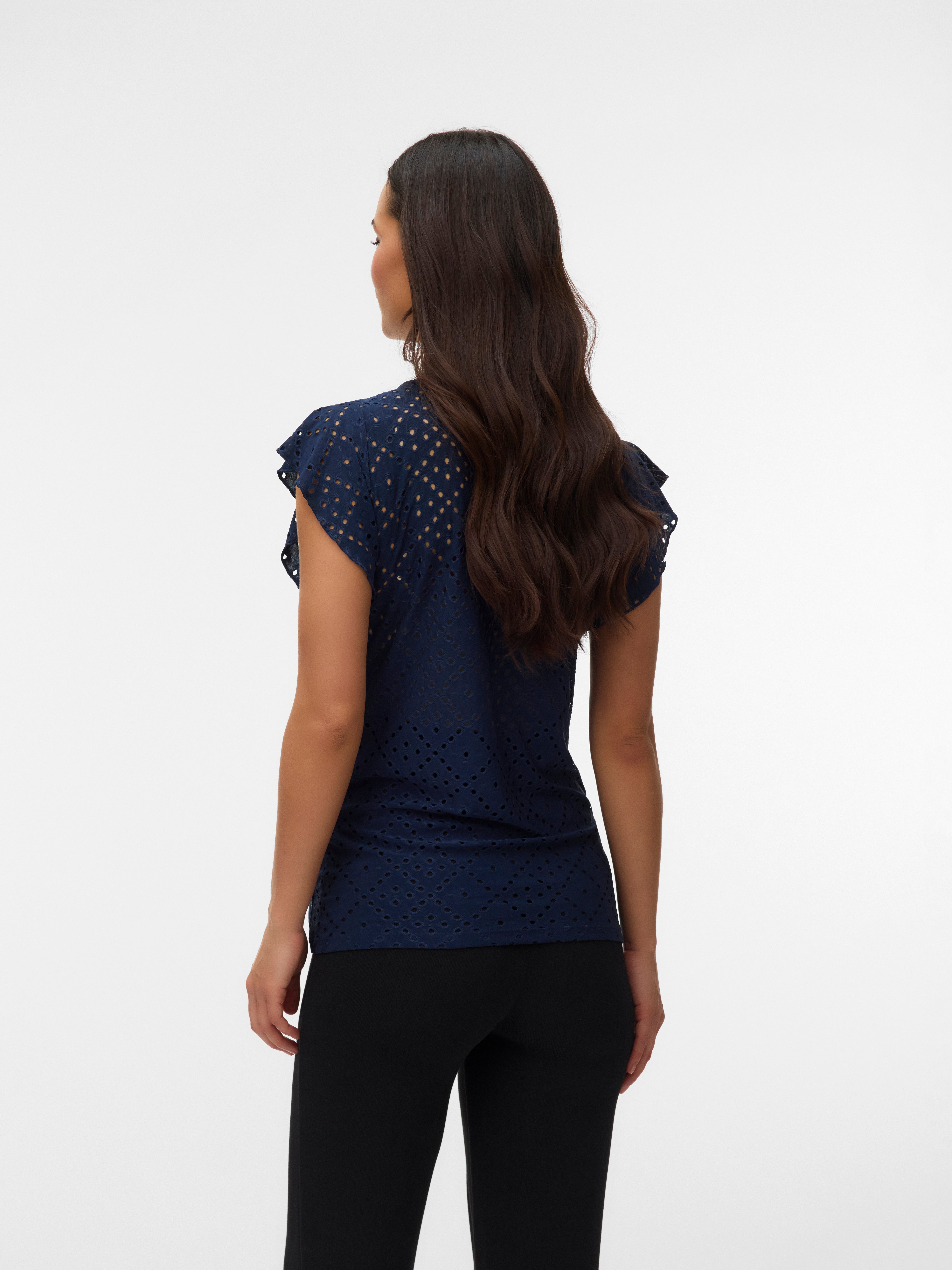 VERO MODA® Loose Fit Round Neck Top