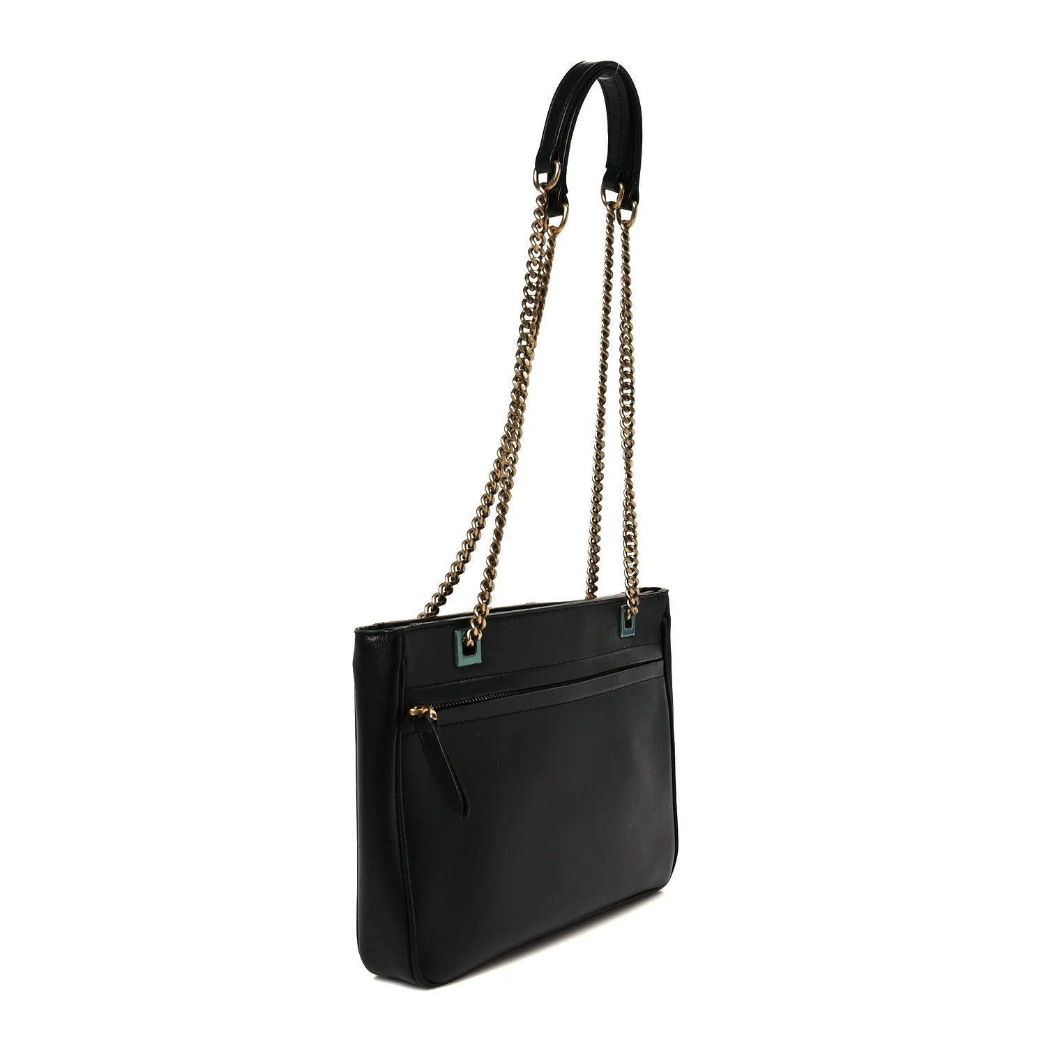 Nappa Small Viva Superstar Shopping Tote Black Brown