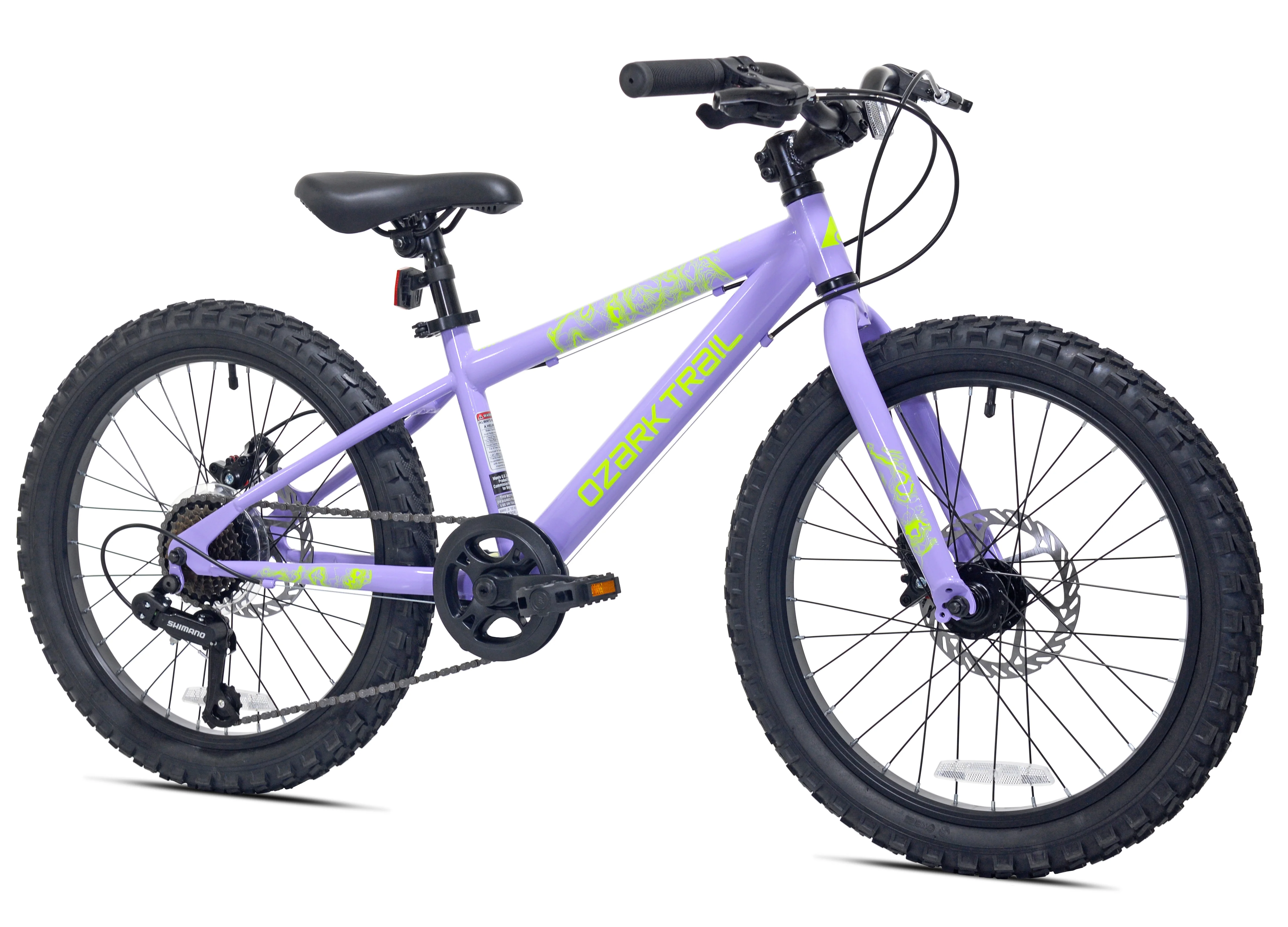 20" Vibe Mountain Bicycle, 7 Speed, Fits Rider 3'11" 4'4", Purple, Teen, Unisex Image 7