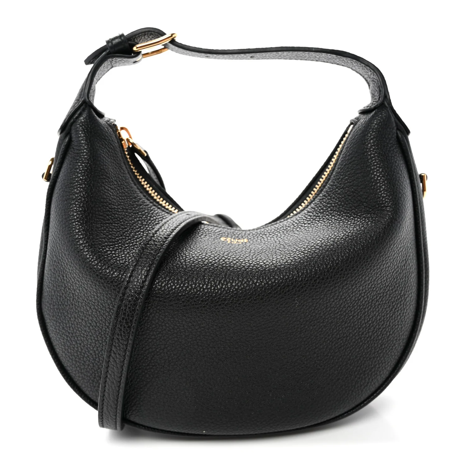 Supple Grained Calfskin Teen Lulu Shoulder Bag Black
