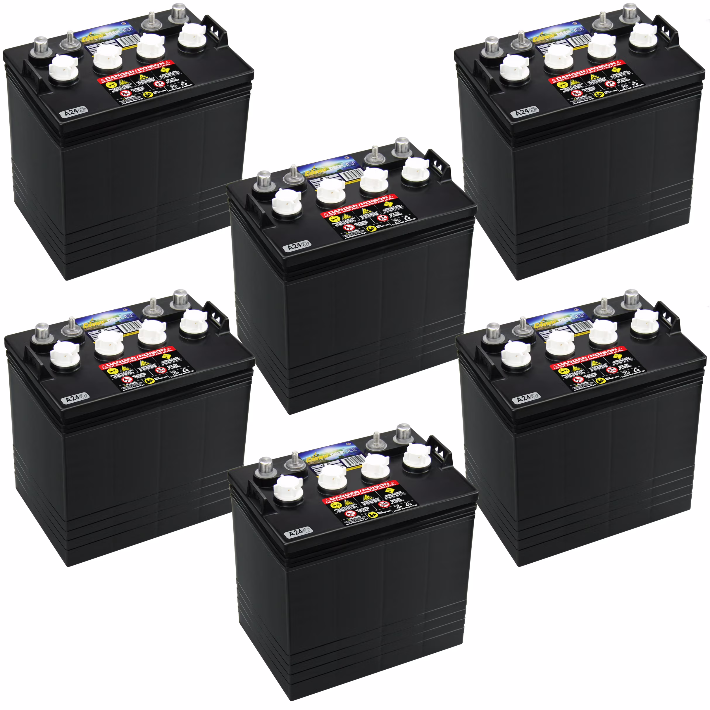 Deep Cycle Flooded Battery 8 V GC8 Top Post