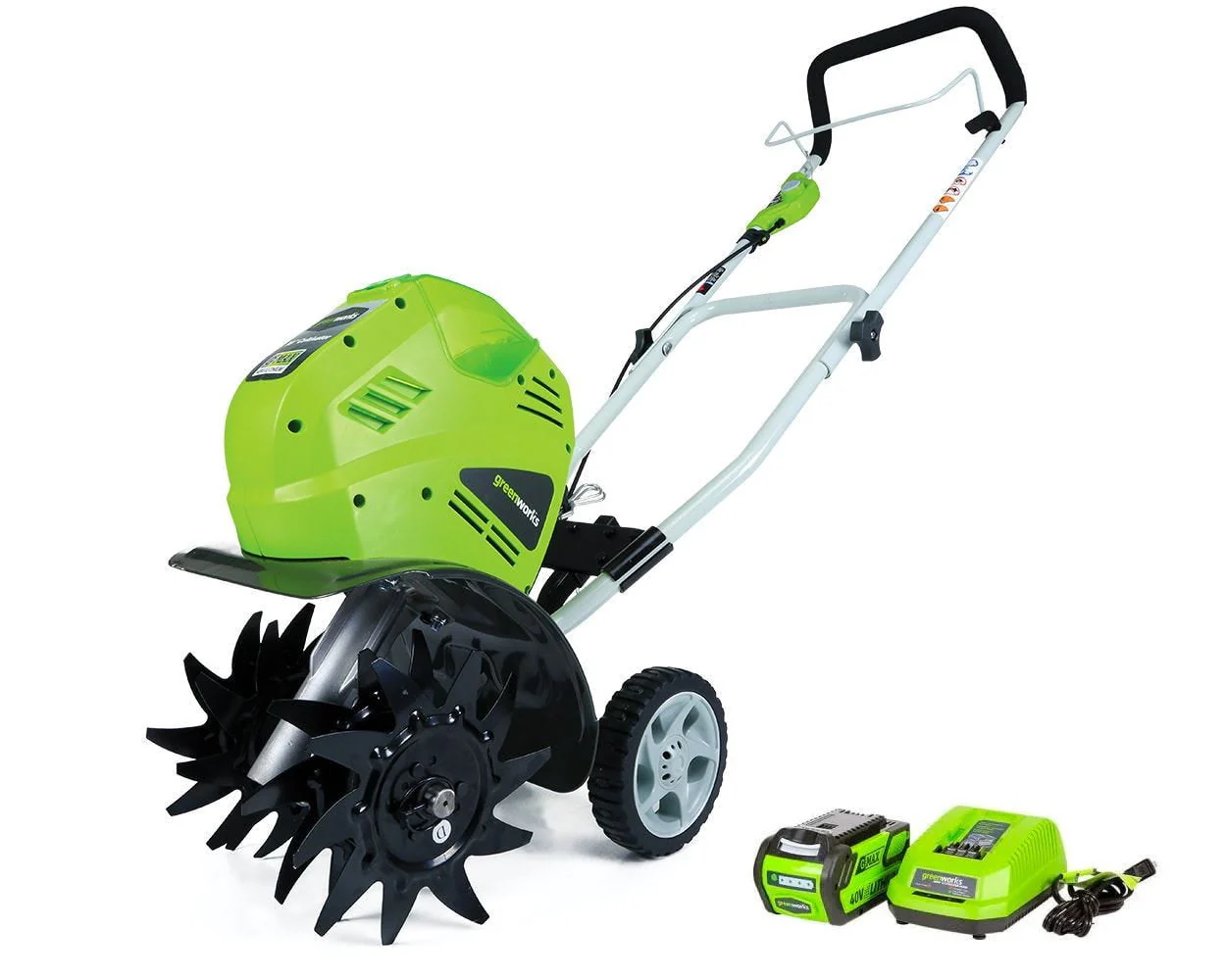 40V 10 inch Cordless Cultivator/Tiller with 40 Ah Battery and Charger, 27062