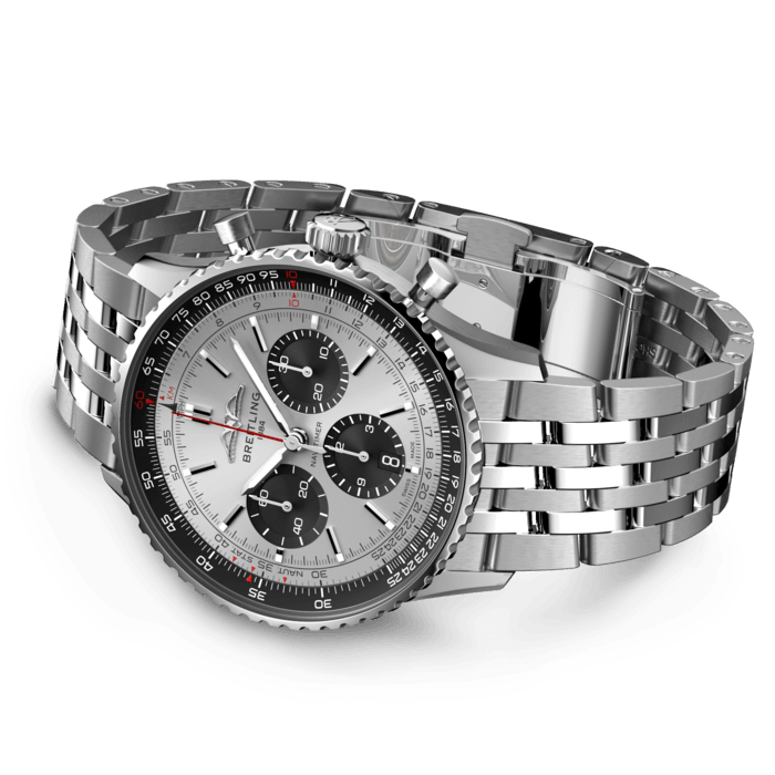 [Super Clone]Breitling AB0138241G1A1 Navitimer B01 Silver Dial - Νew【Super Clone】