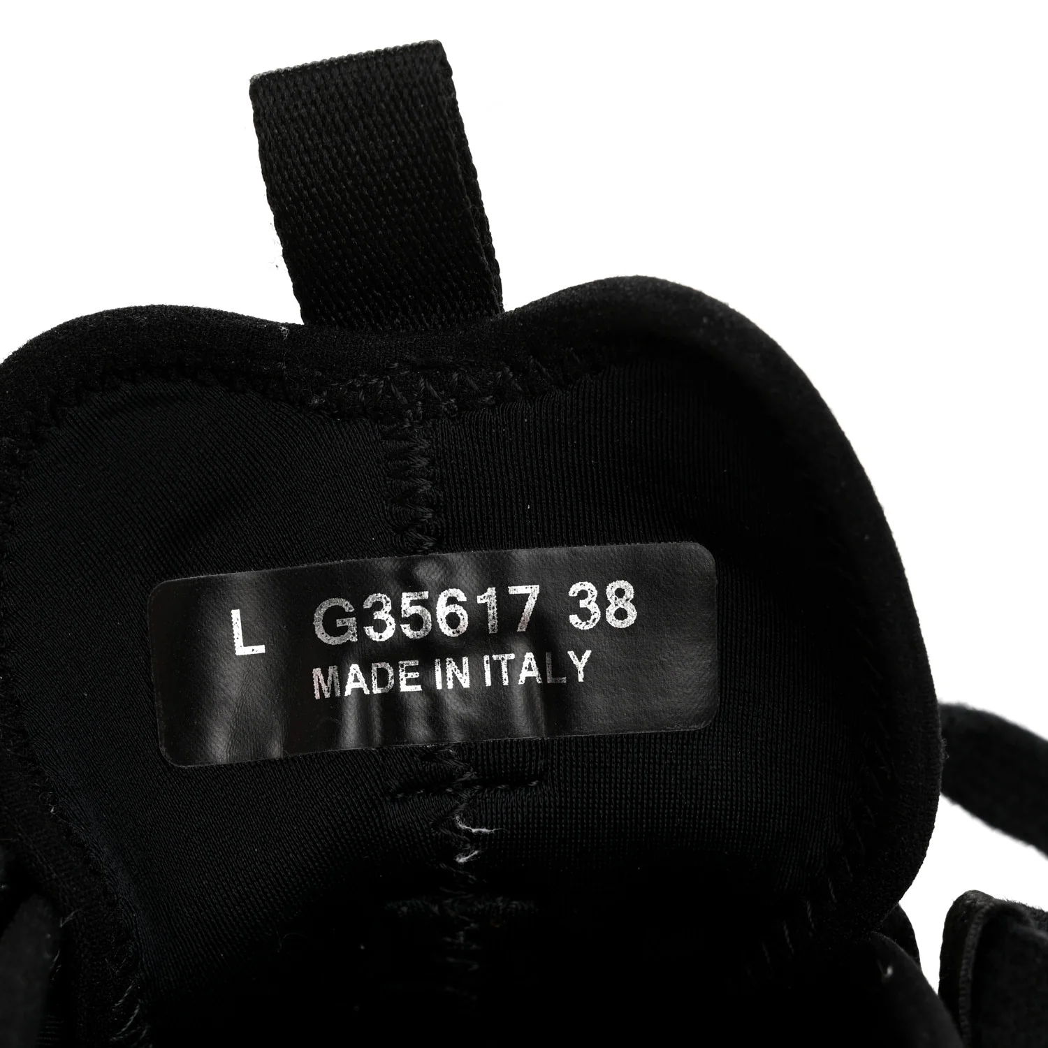 Velvet Calfskin Mixed Fibers CC Sneakers 38 Black
