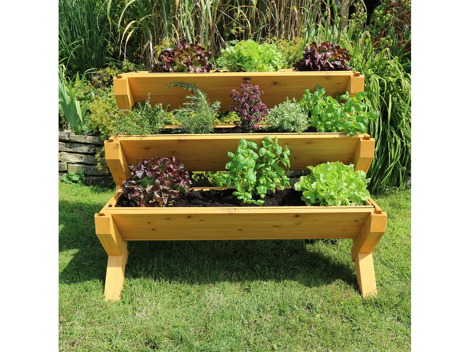 HABAU Jardinire surleve sur pieds Trio