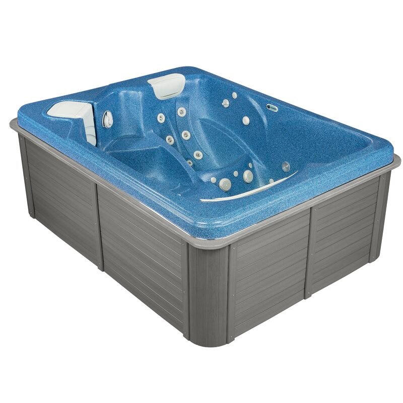 Spa rectangulaire Thermospas 3 personnes, 35 jets, en acrylique, avec ozonateur