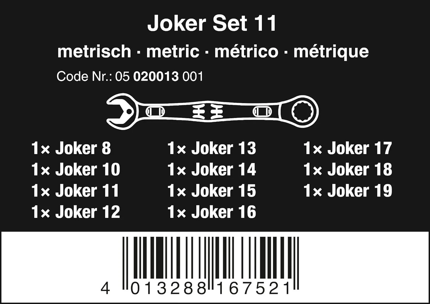 5003594001 8100 SB 2 Jeu de cliquets métriques Zyklop 3/8