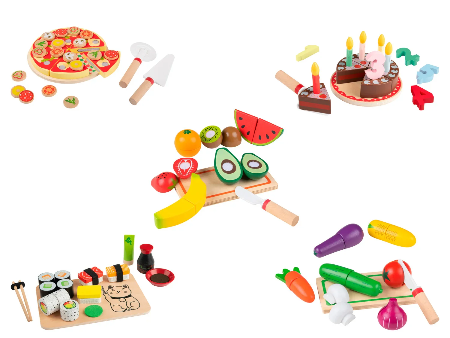 Playtive Set de nourriture en bois