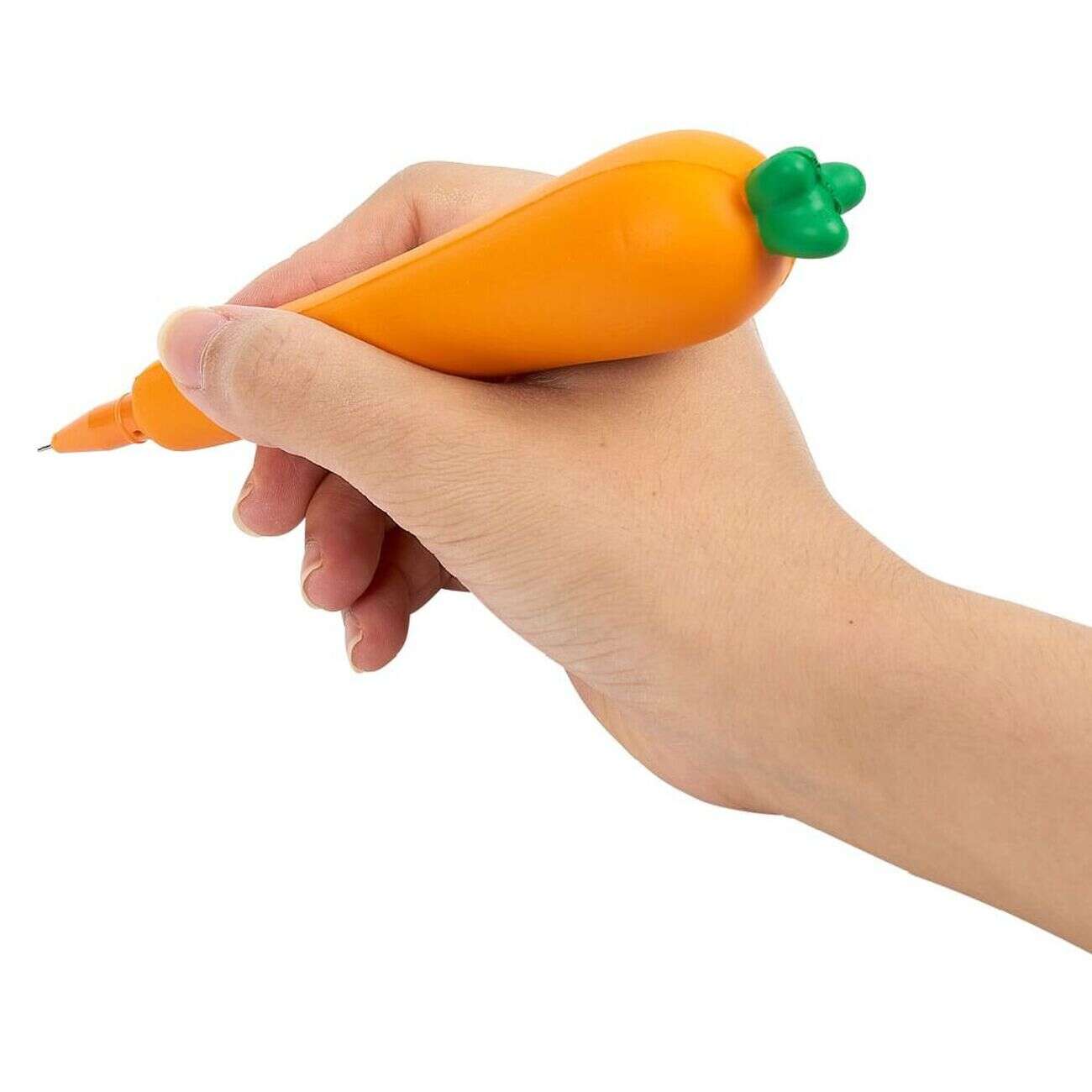 Stylo de décompression à rebond forme carotte ou aubergine