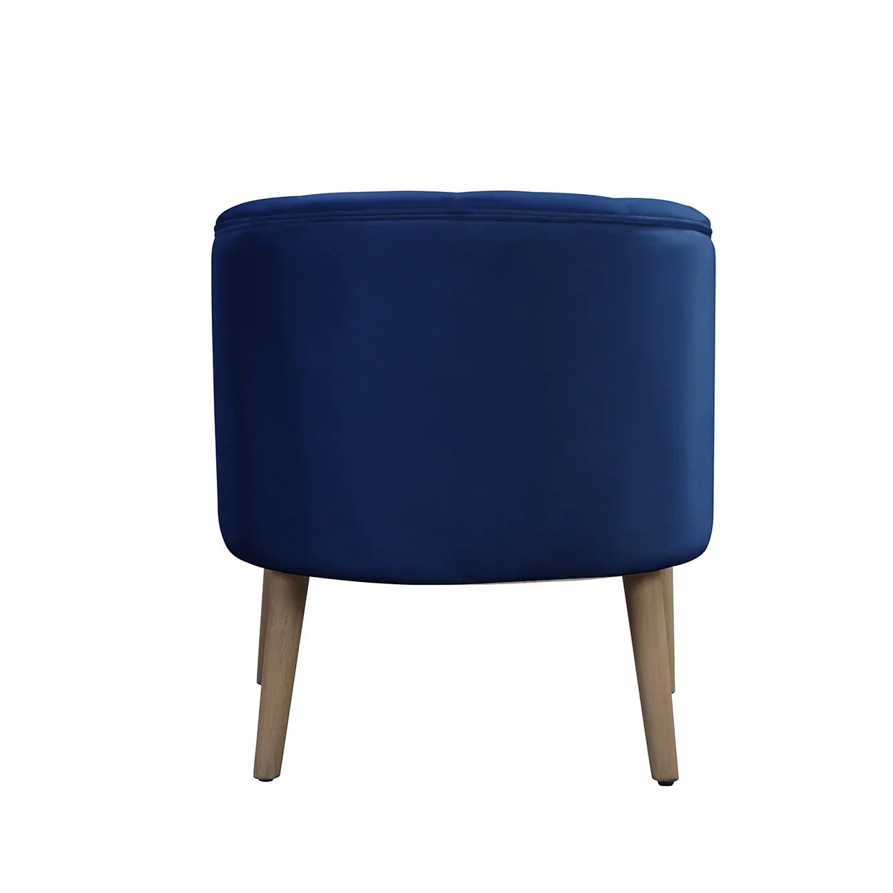 Better Homes & Gardens Barrel Accent Chair,Deep Cobalt Blue, Velvet Upholstery, Adult