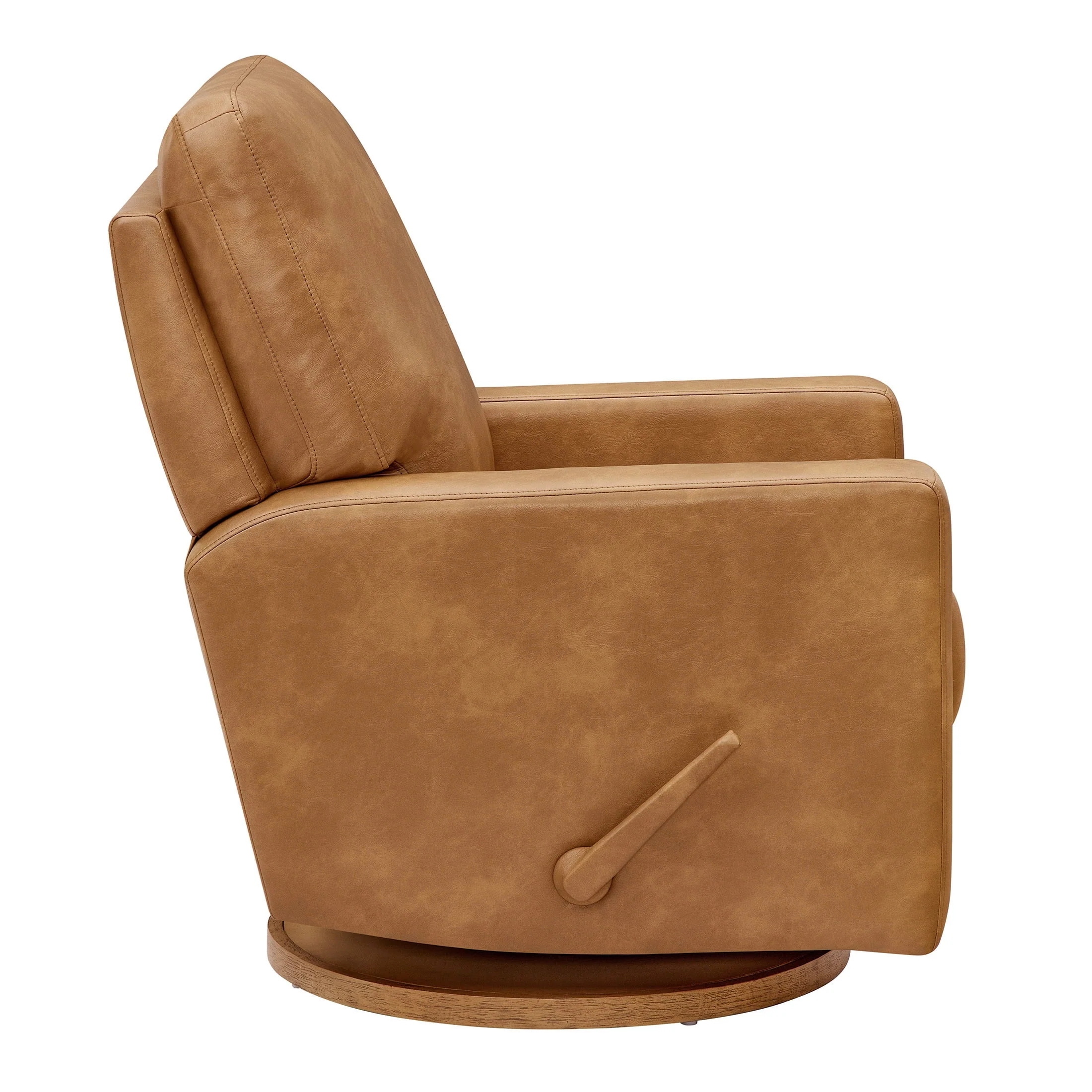 Better Homes & Gardens Modern Farmhouse Glider Recliner, Taupe Faux Leather