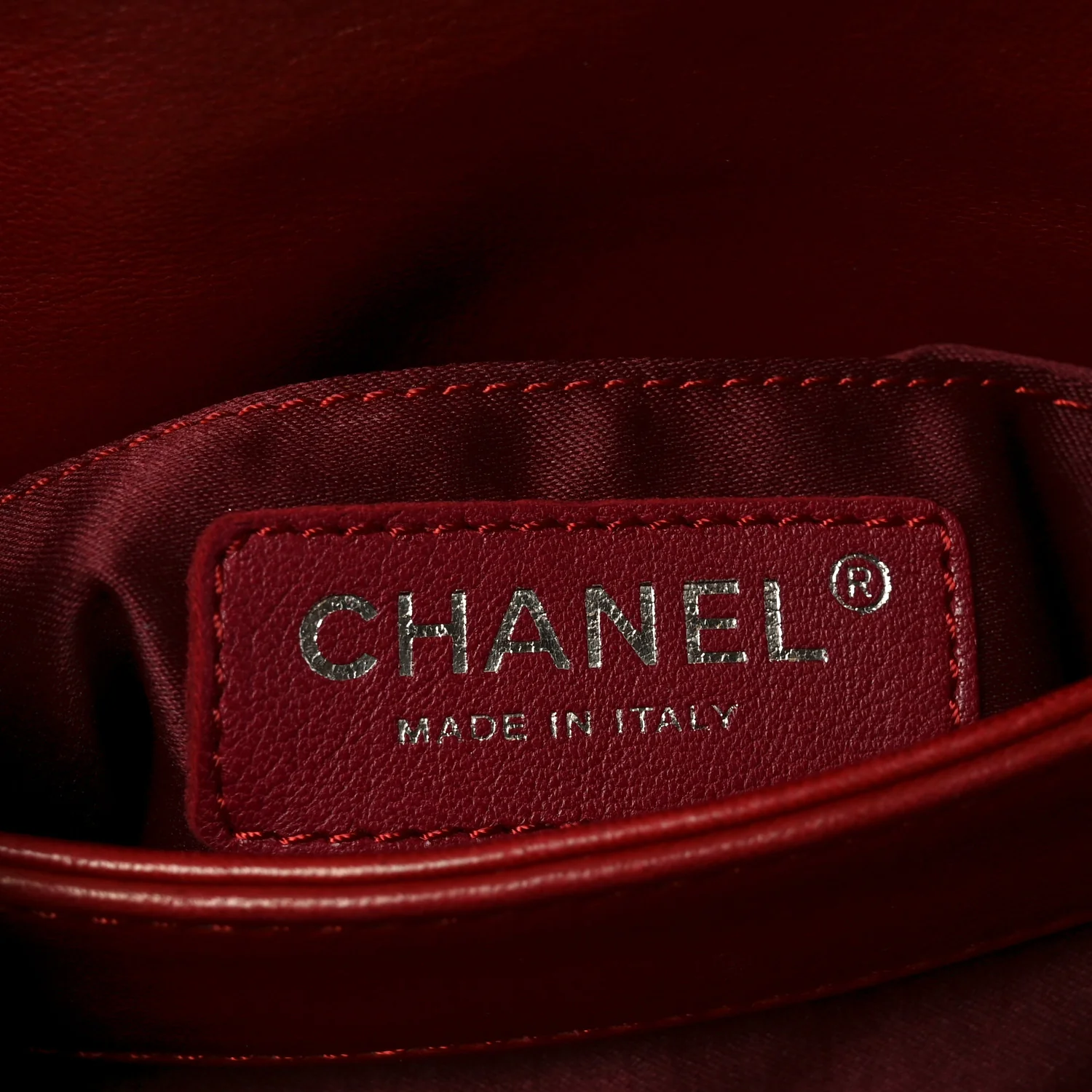 Lambskin Quilted Mini Chanel 3 Flap Red