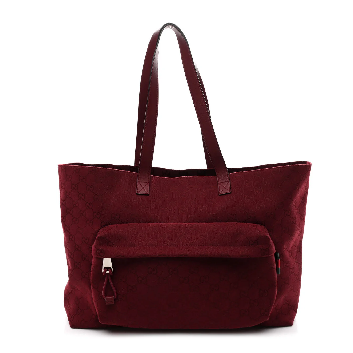 GG Supreme Monogram Large Shopping Tote Rosso Ancora