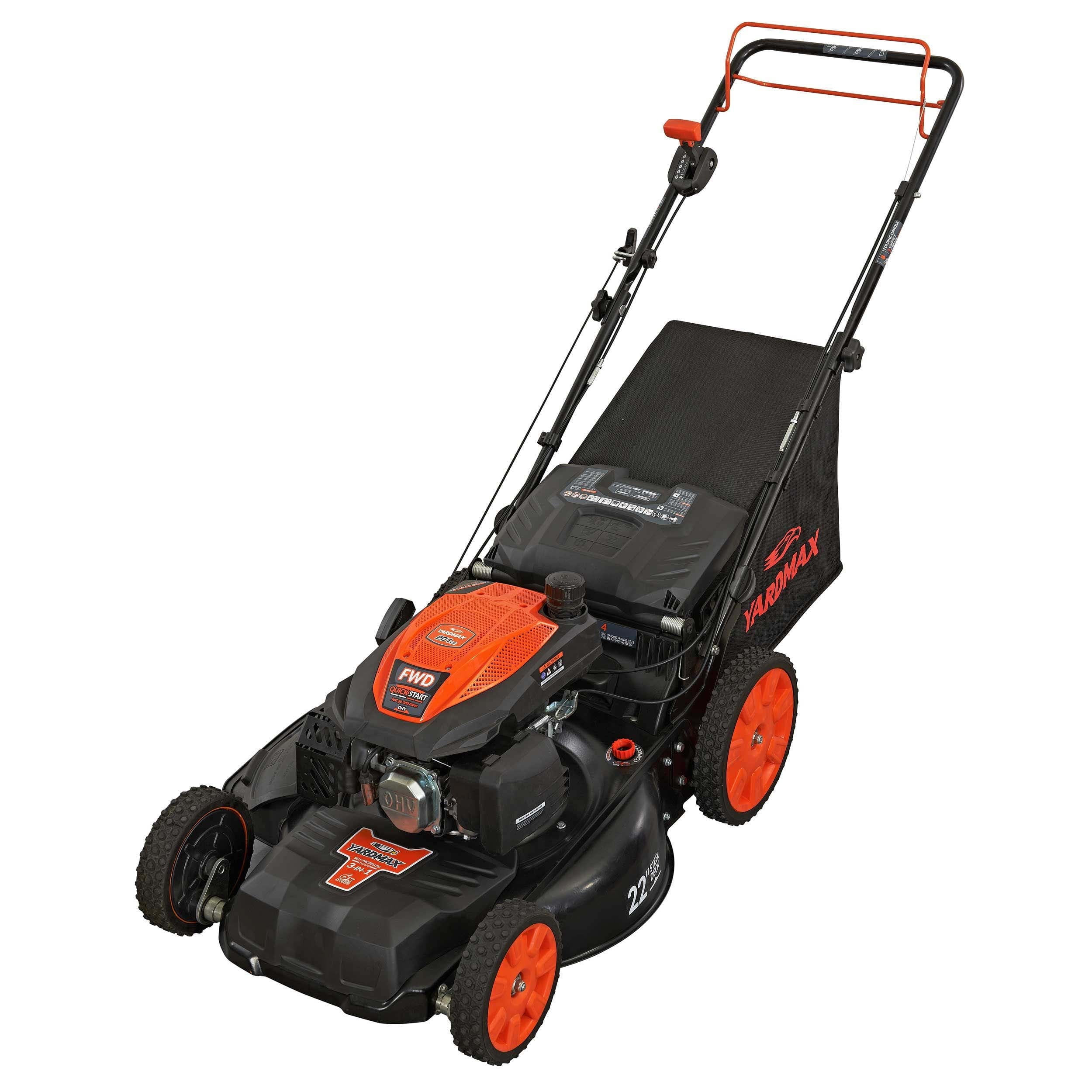 22 in 201cc SELECT PACE 6 Speed CVT High Wheel FWD 3 in 1 Gas Walk Behind Self Propelled Lawn Mower Image 5