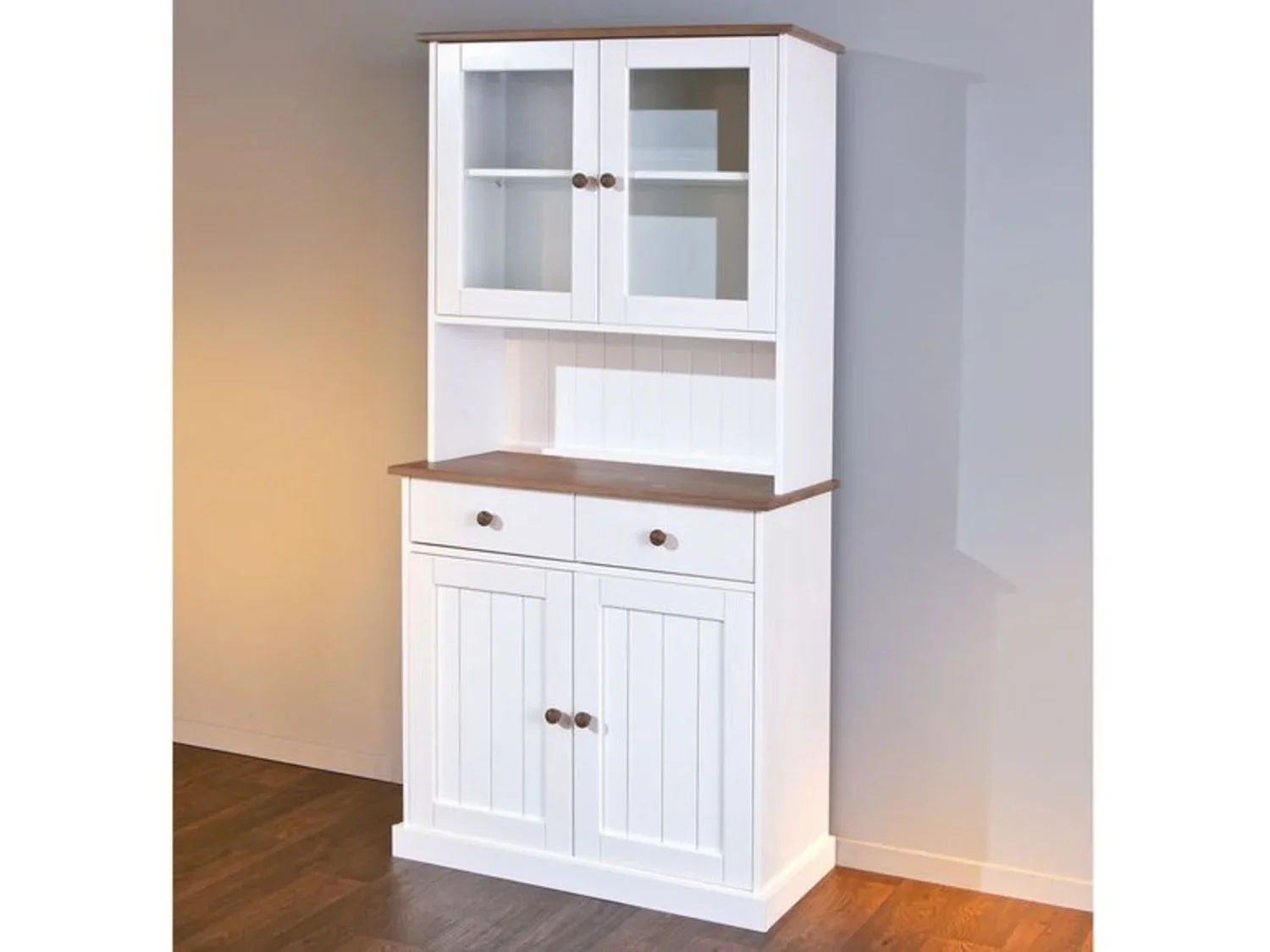 Inter Link Commode haut de gamme style campagnard, bois de pin