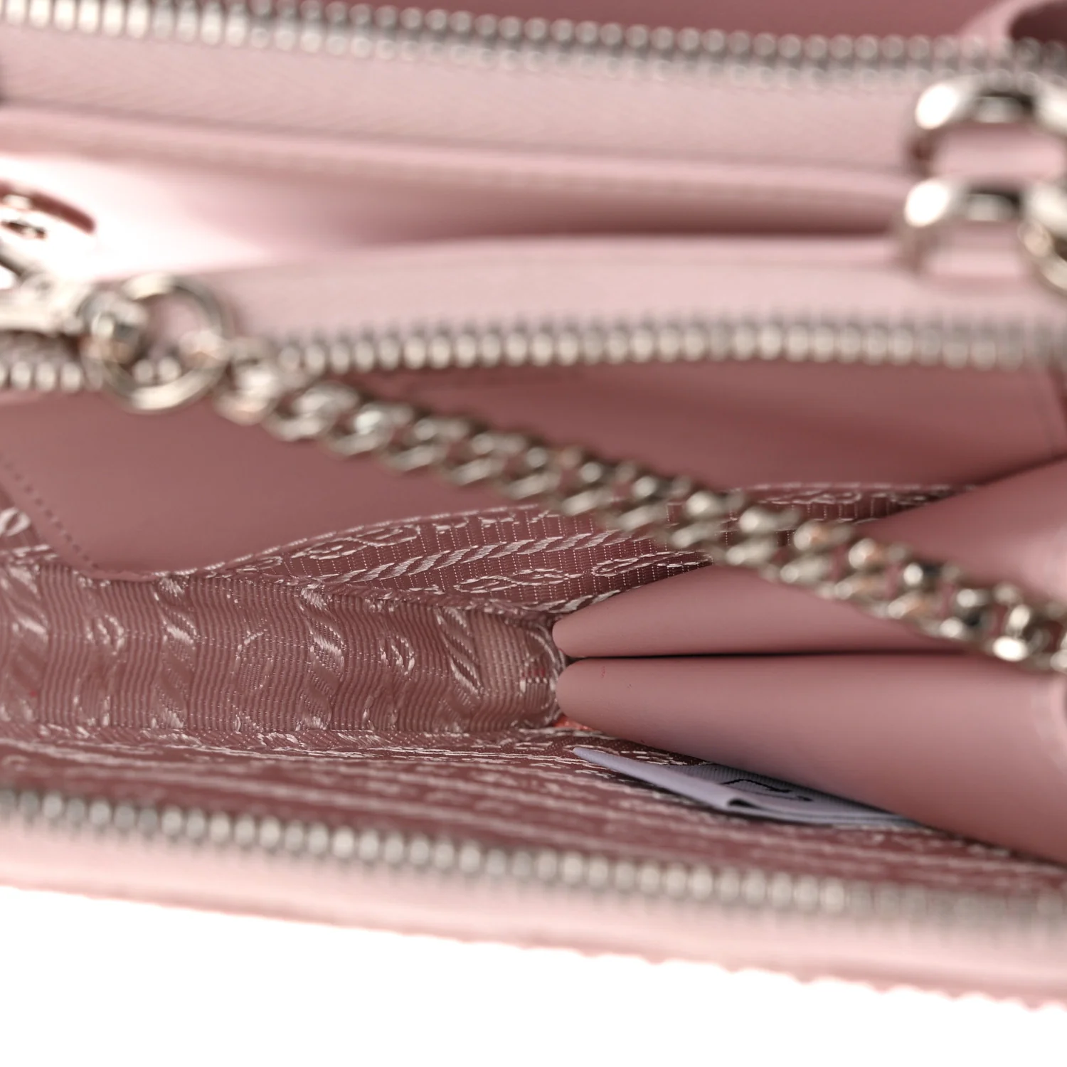 Satin Crystal Mini Triangle Crossbody Pouch Alabastro